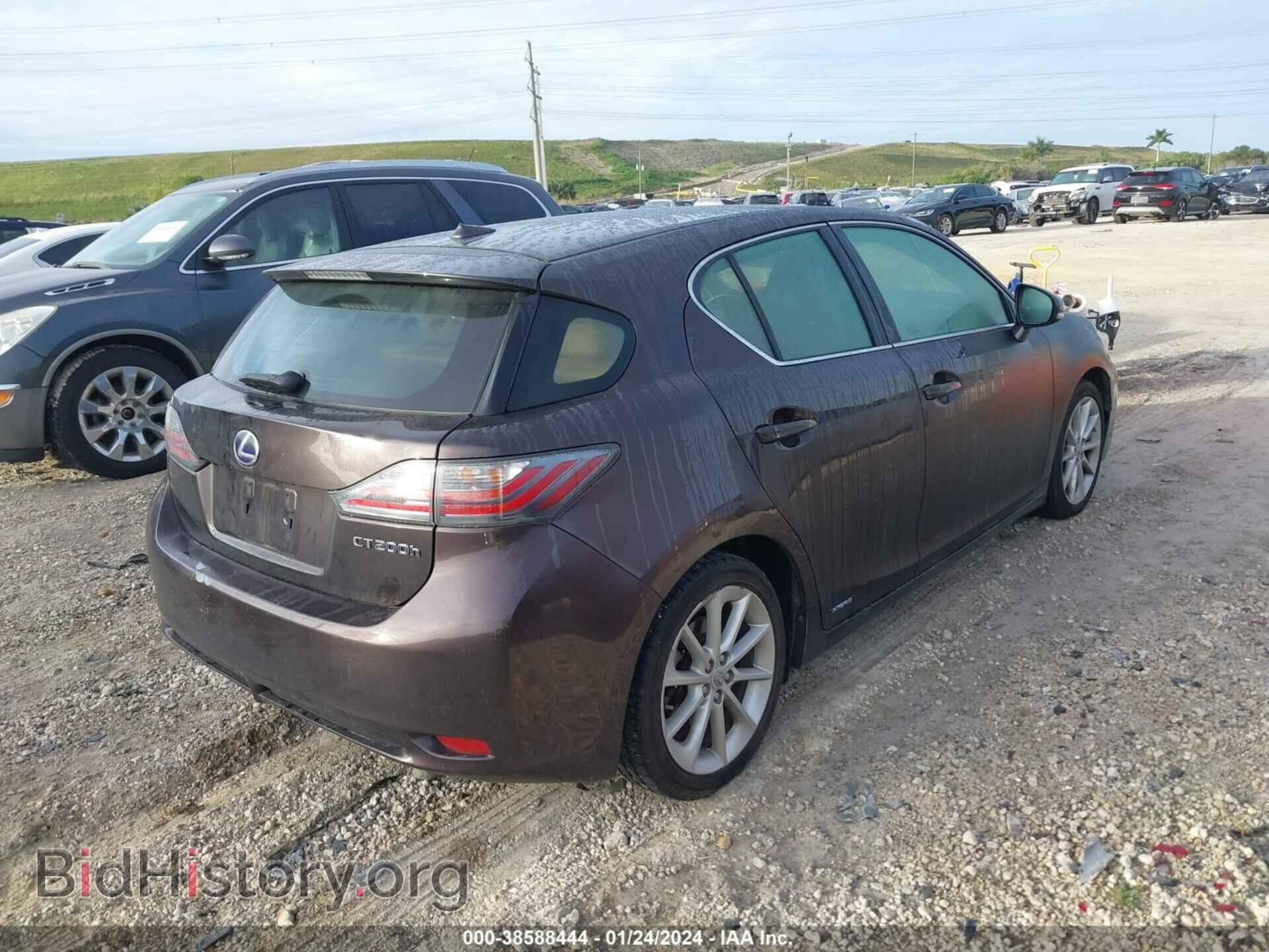 2011 LEXUS CT 200H - VIN: JTHKD5BH5B2037077 - Фото 4