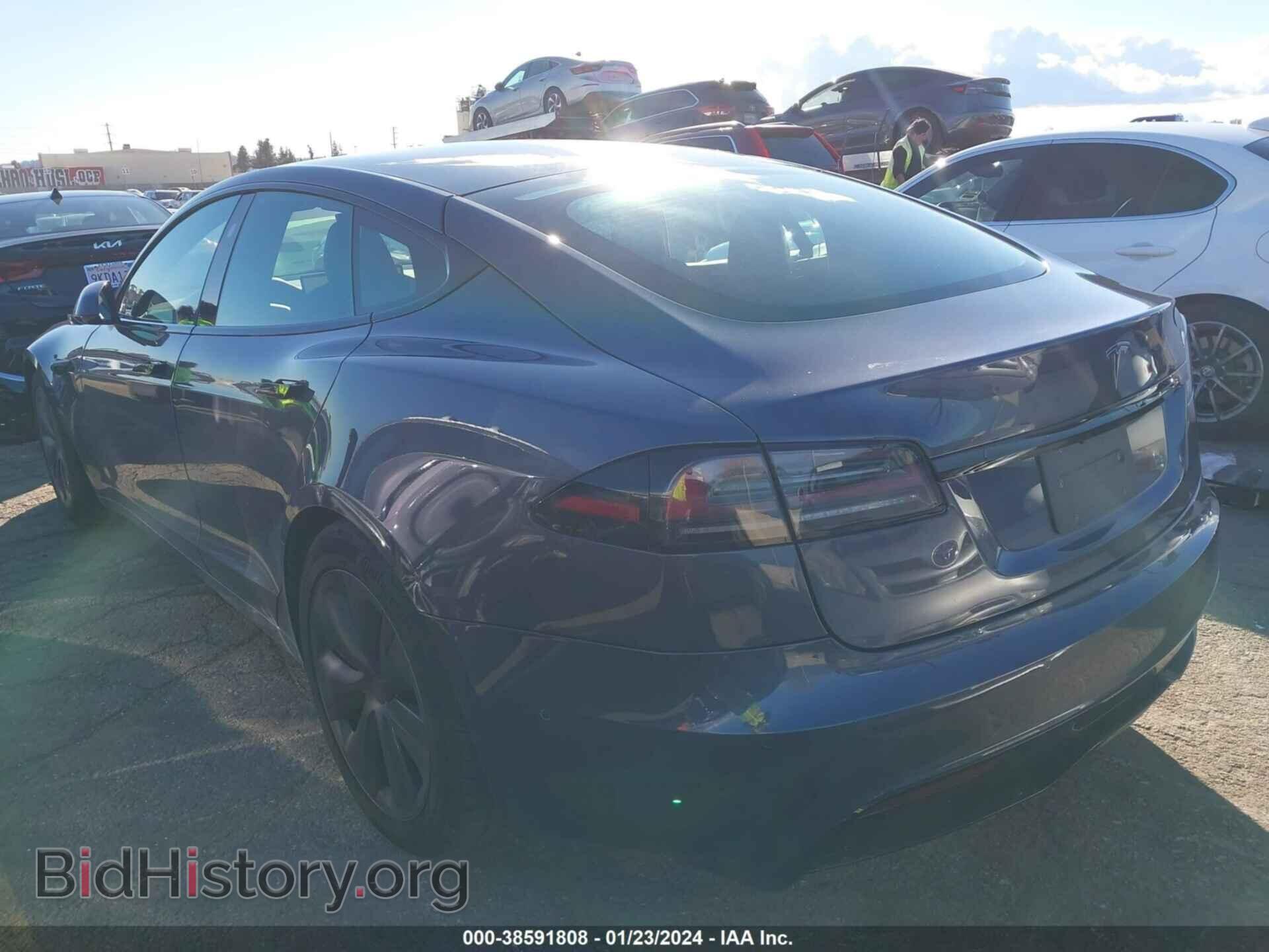 2022 TESLA MODEL S - VIN: 5YJSA1E52NF493415 - Фото 3