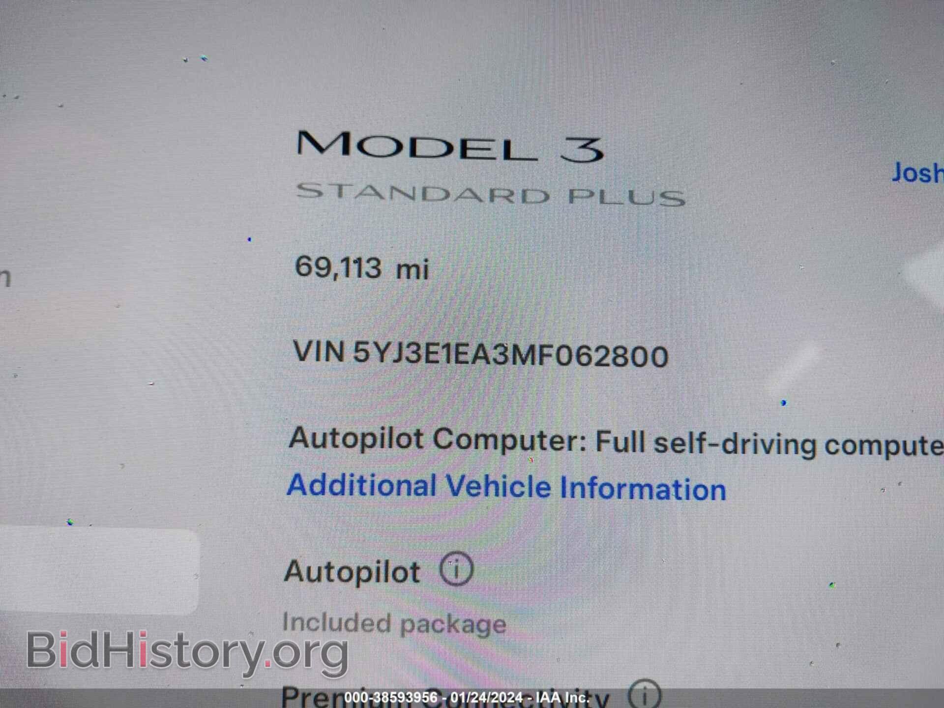 2021 TESLA MODEL 3 - VIN: 5YJ3E1EA3MF062800 - Фото 7