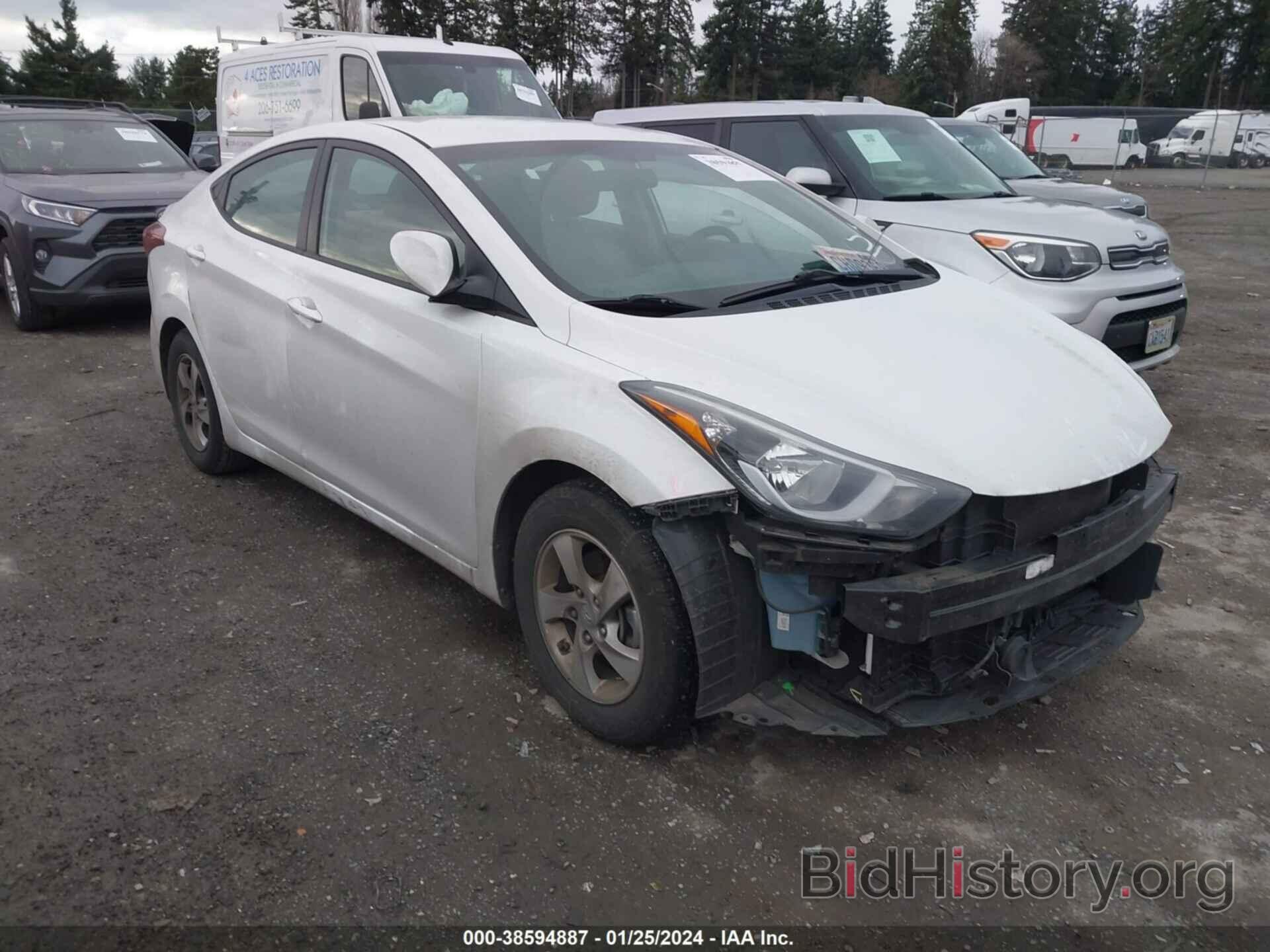 Photo 5NPDH4AE8FH641386 - HYUNDAI ELANTRA 2015