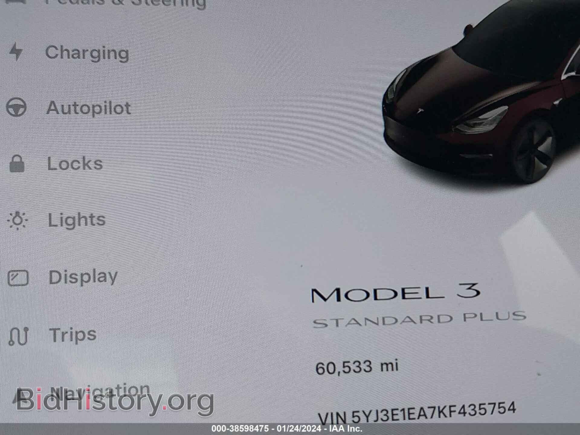 2019 TESLA MODEL 3 - VIN: 5YJ3E1EA7KF435754 - Фото 7