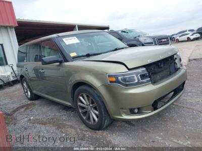 2013 Ford FLEX Limited, зеленый — VIN 2FMGK5D89DBD07916, IAAI