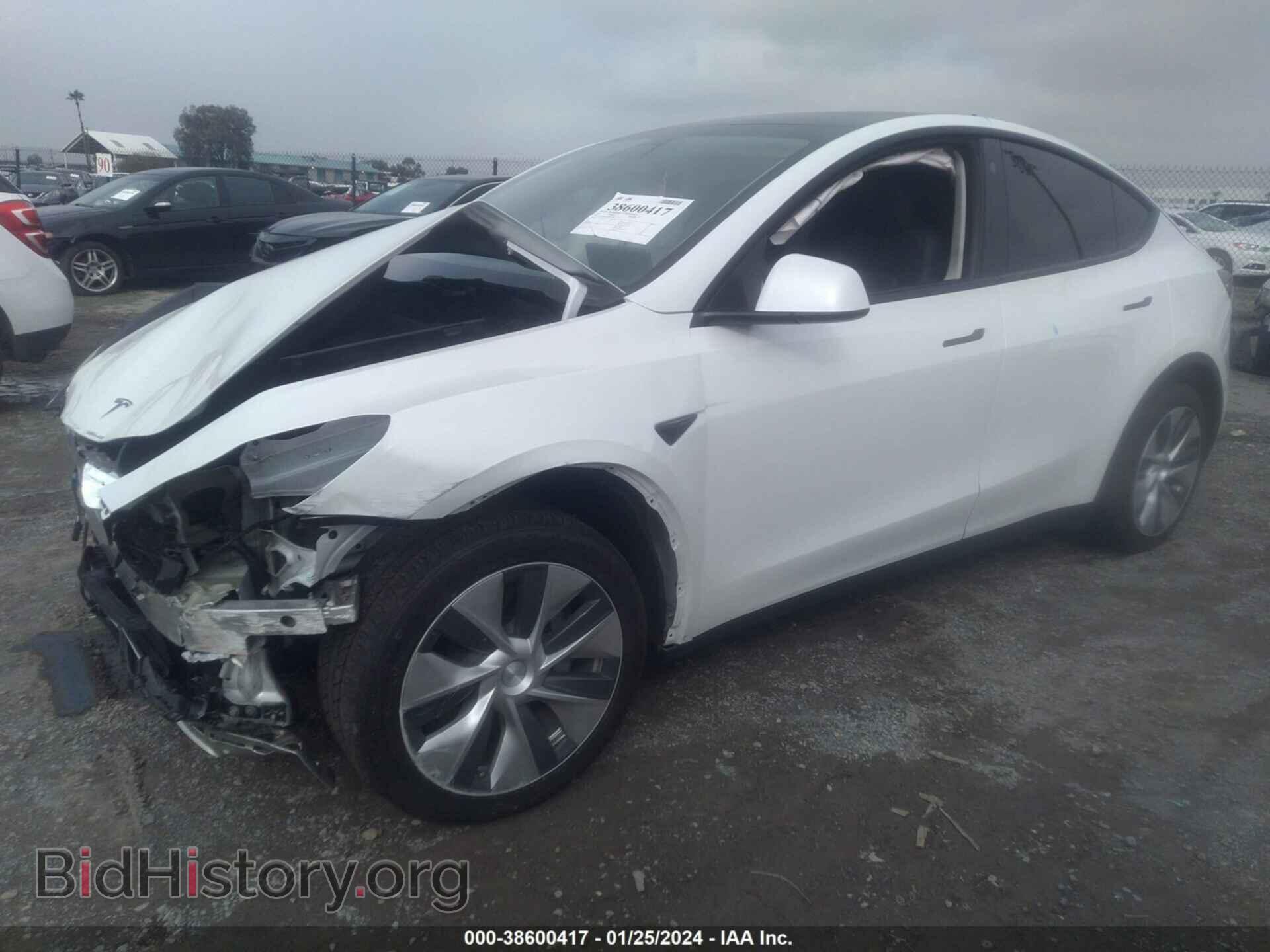 2021 TESLA MODEL Y - VIN: 5YJYGDEE1MF277337 - Фото 2