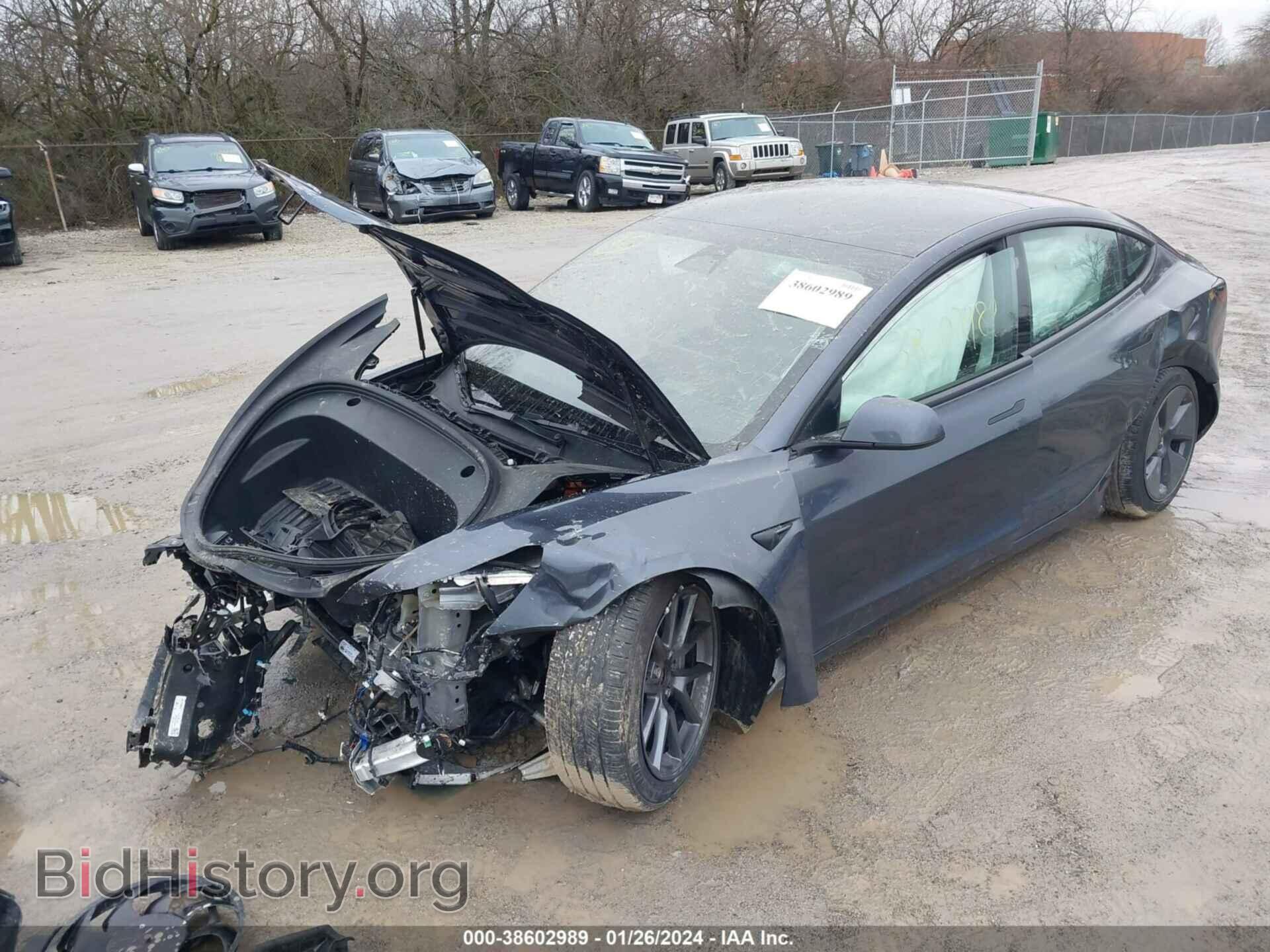 2022 TESLA MODEL 3 - VIN: 5YJ3E1EBXNF257836 - Фото 2