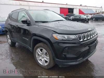 2022 Jeep COMPASS Latitude 4X4, black — VIN 3C4NJDBB2NT230495, IAAI