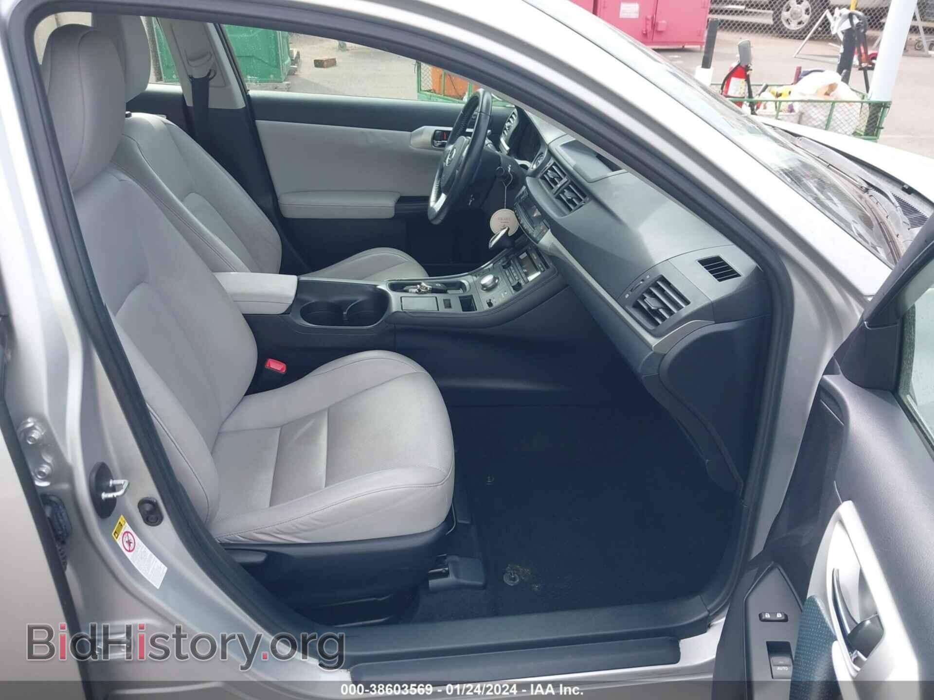 2012 LEXUS CT 200H - VIN: JTHKD5BH2C2112092 - Фото 5