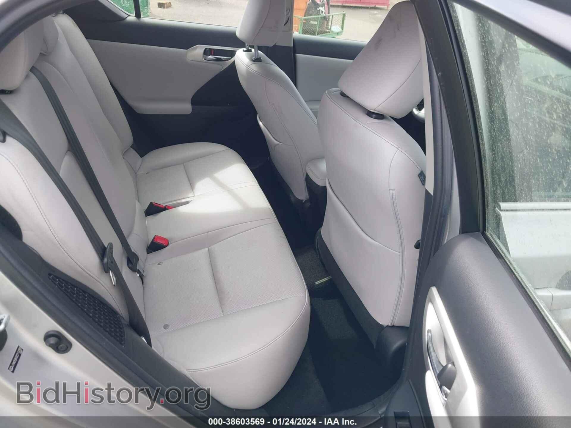 2012 LEXUS CT 200H - VIN: JTHKD5BH2C2112092 - Фото 8