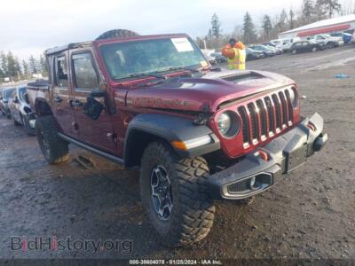 2021 Jeep GLADIATOR Mojave 4X4, red — VIN 1C6JJTEGXML529329, IAAI