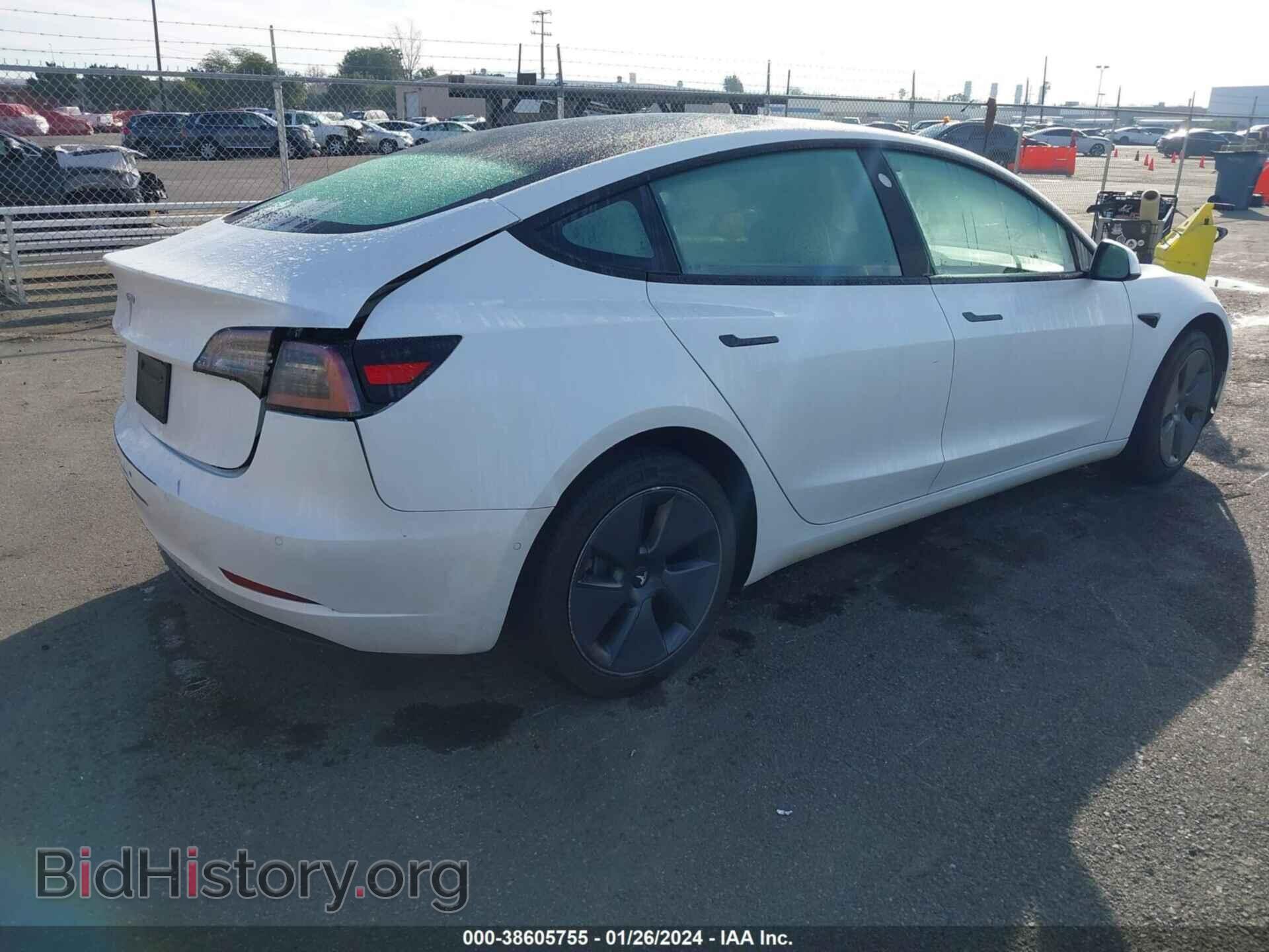 2022 TESLA MODEL 3 - VIN: 5YJ3E1EA2NF170407 - Фото 4