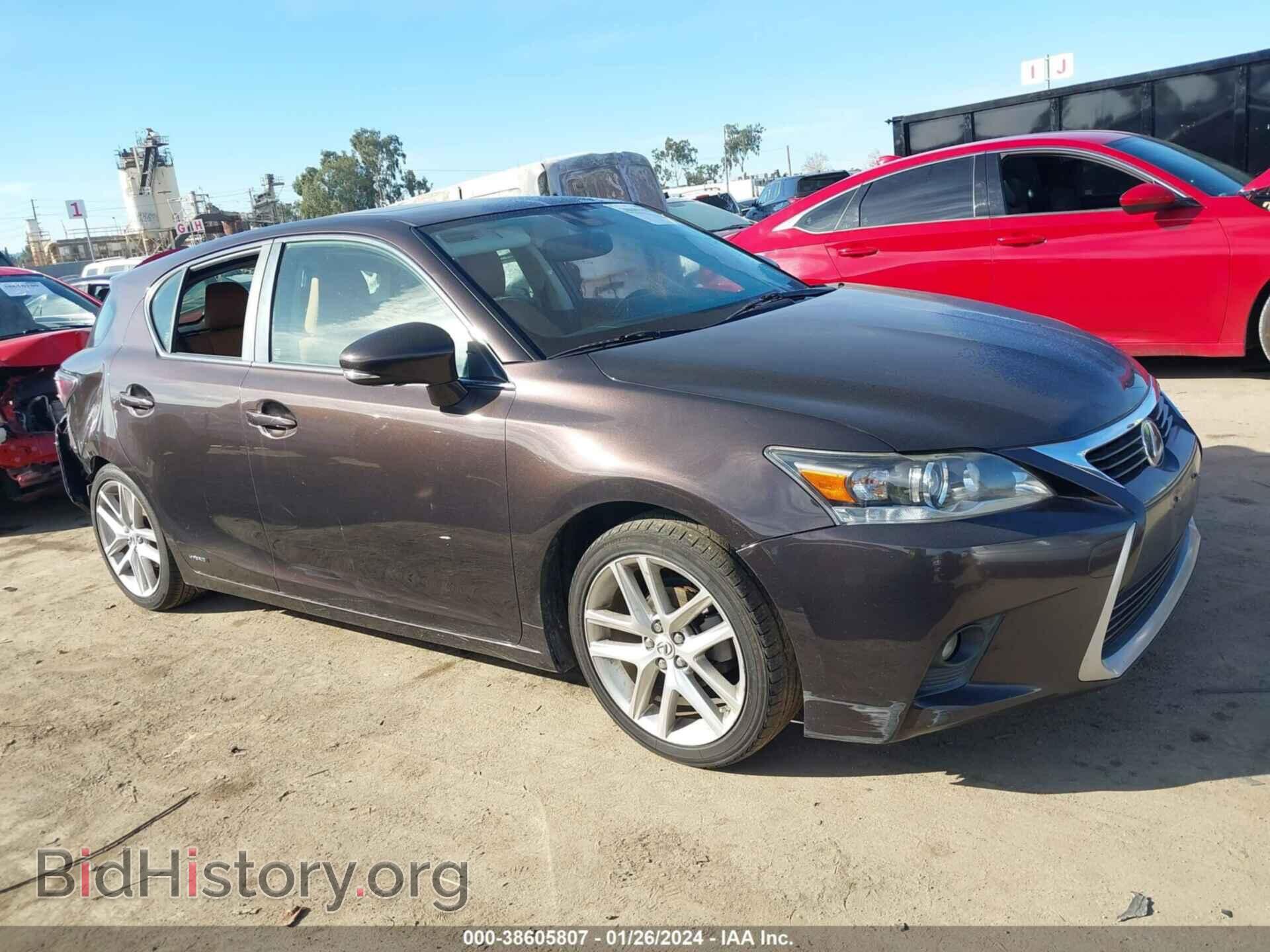 Фотография JTHKD5BH3E2181408 - LEXUS CT 200H 2014