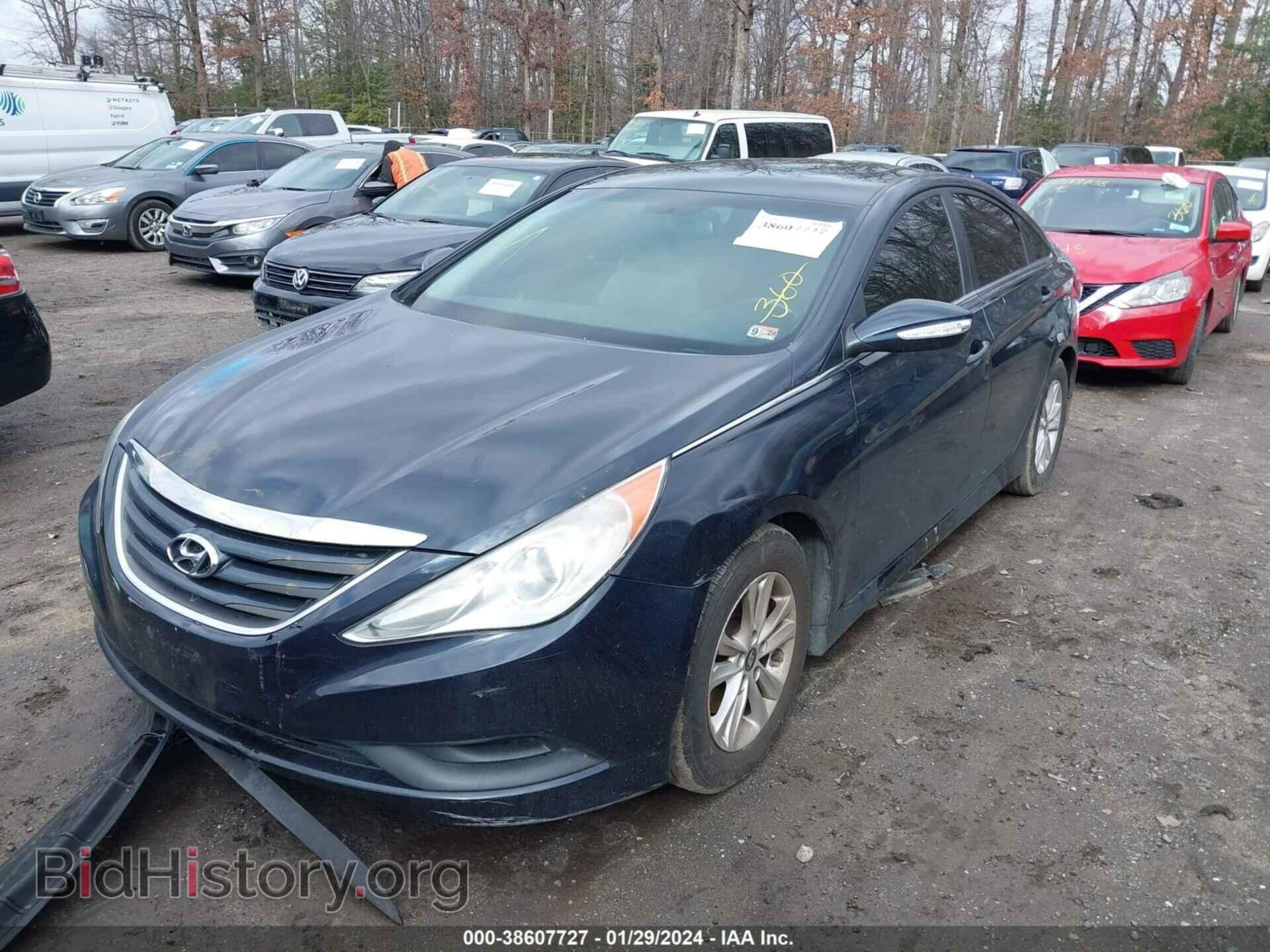 2014 HYUNDAI SONATA - VIN: 5NPEB4ACXEH840927 - Фото 2