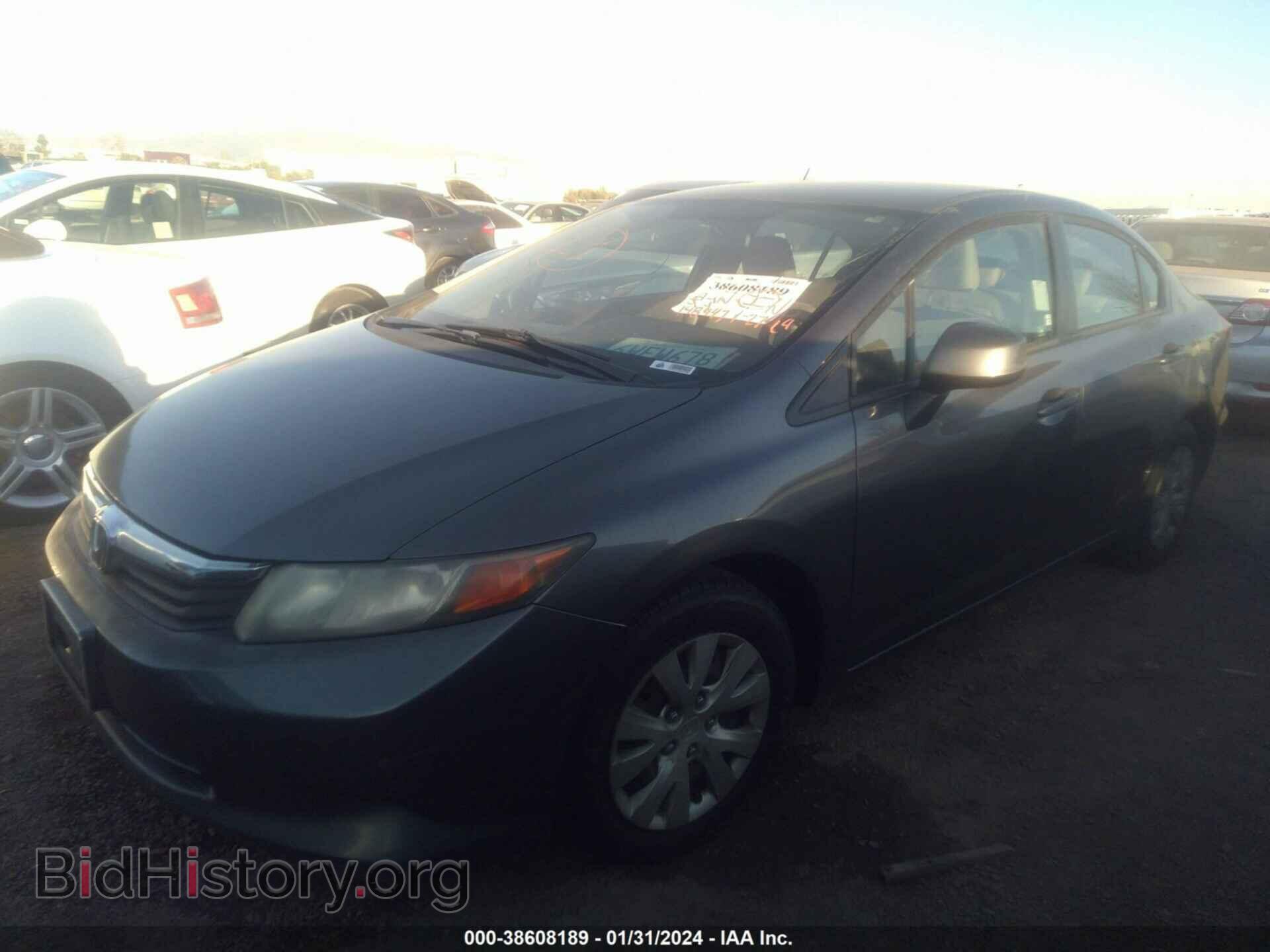 2012 HONDA CIVIC - VIN: 19XFB2F5XCE357636 - Фото 2
