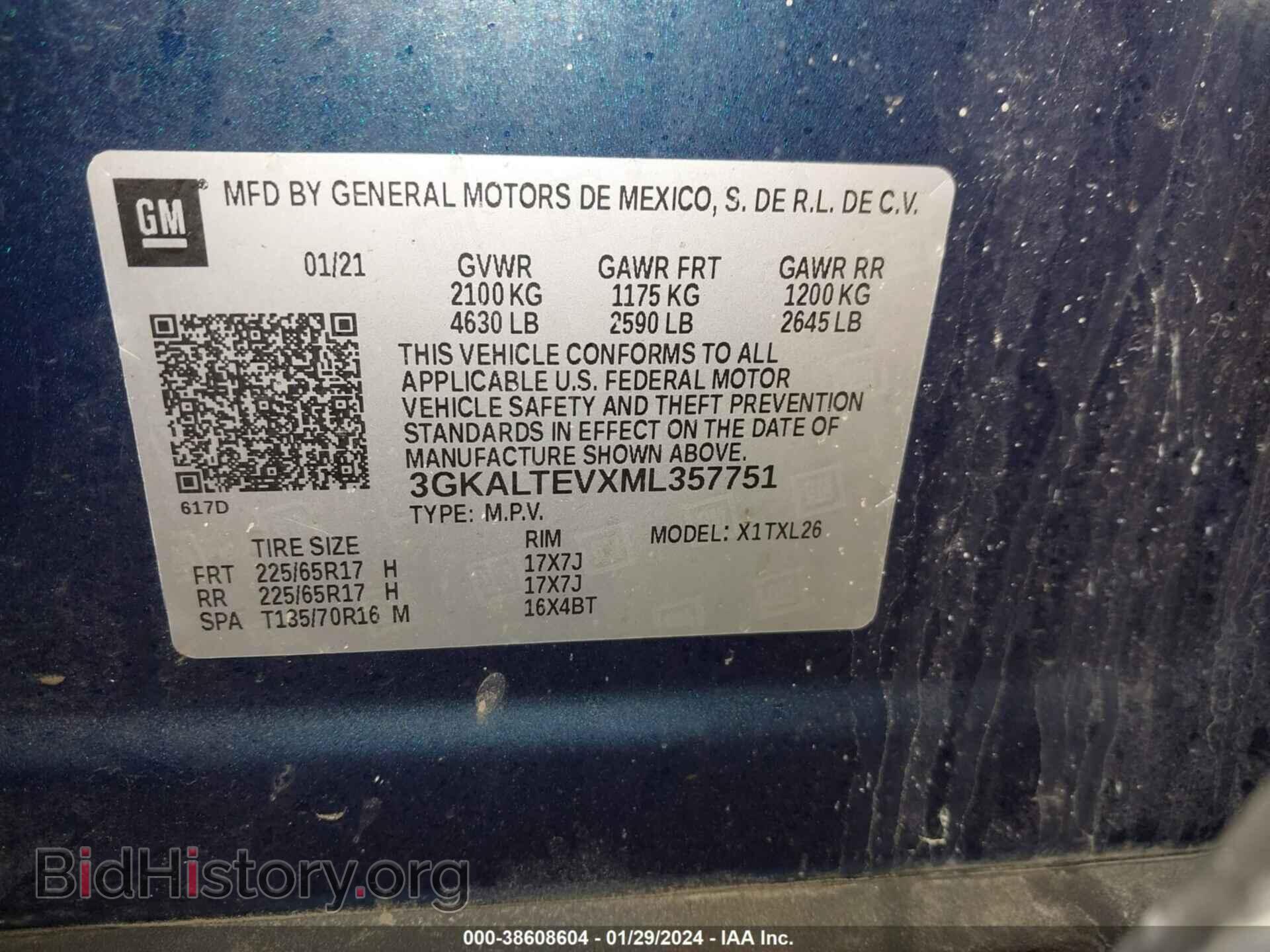 2021 GMC TERRAIN - VIN: 3GKALTEVXML357751 - Photo 9