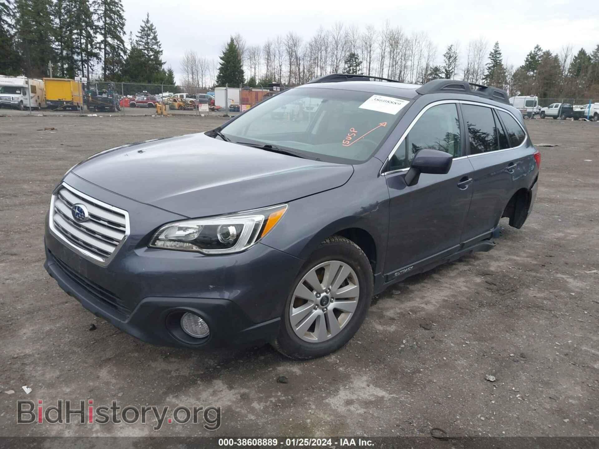 2016 SUBARU OUTBACK - VIN: 4S4BSADC8G3280431 - Фото 2