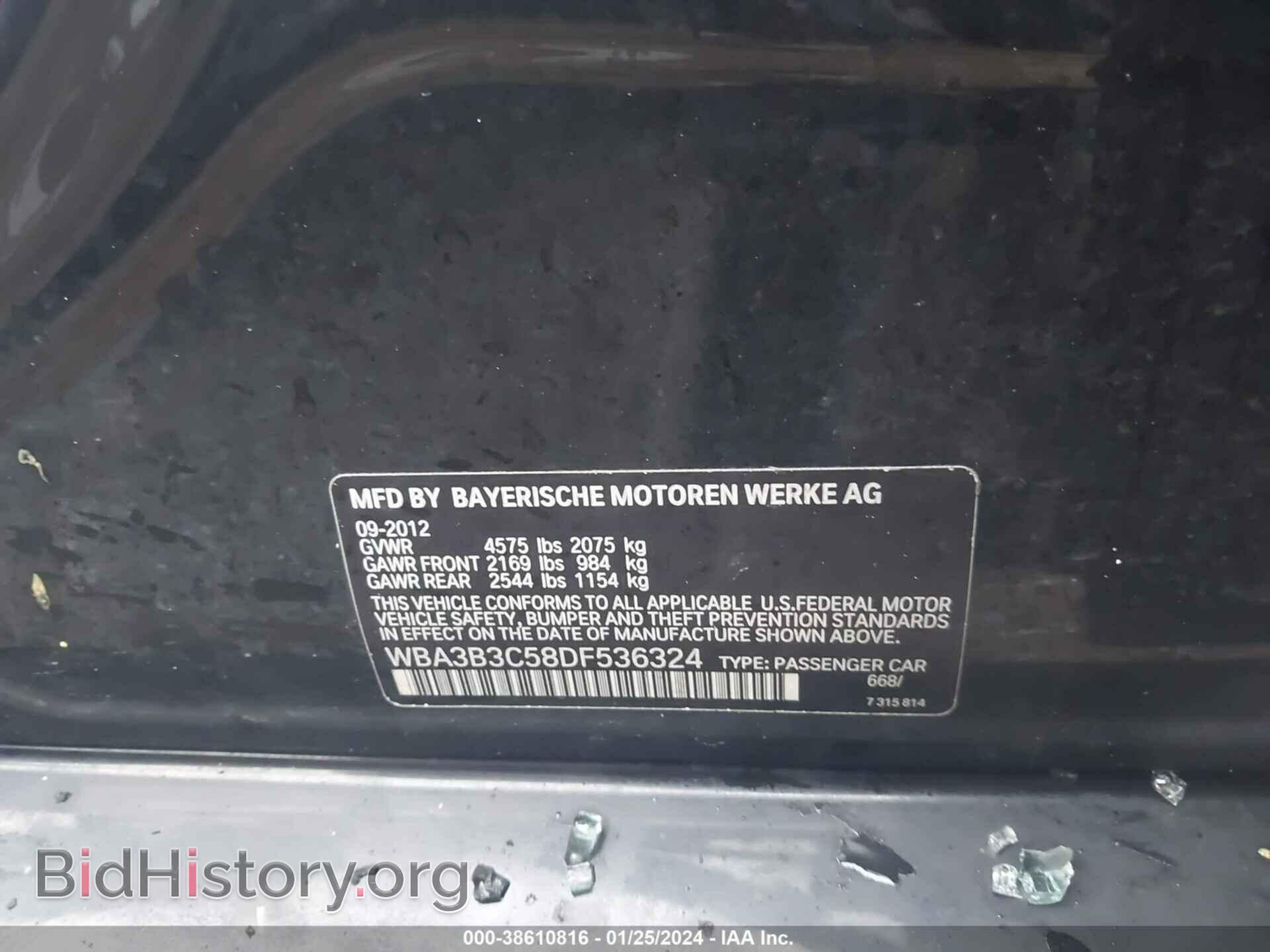 2013 BMW 328I - VIN: WBA3B3C58DF536324 - Фото 9