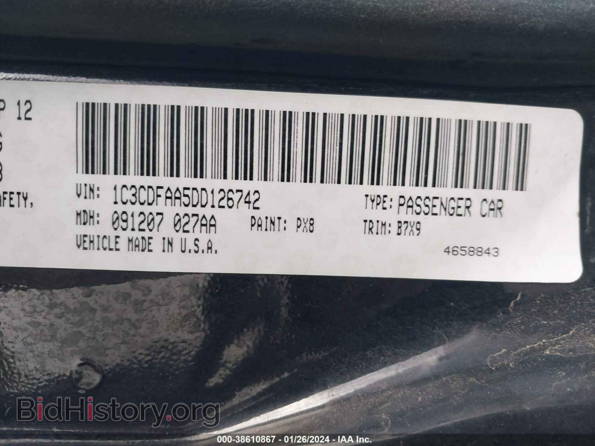 2013 DODGE DART - VIN: 1C3CDFAA5DD126742 - Фото 9