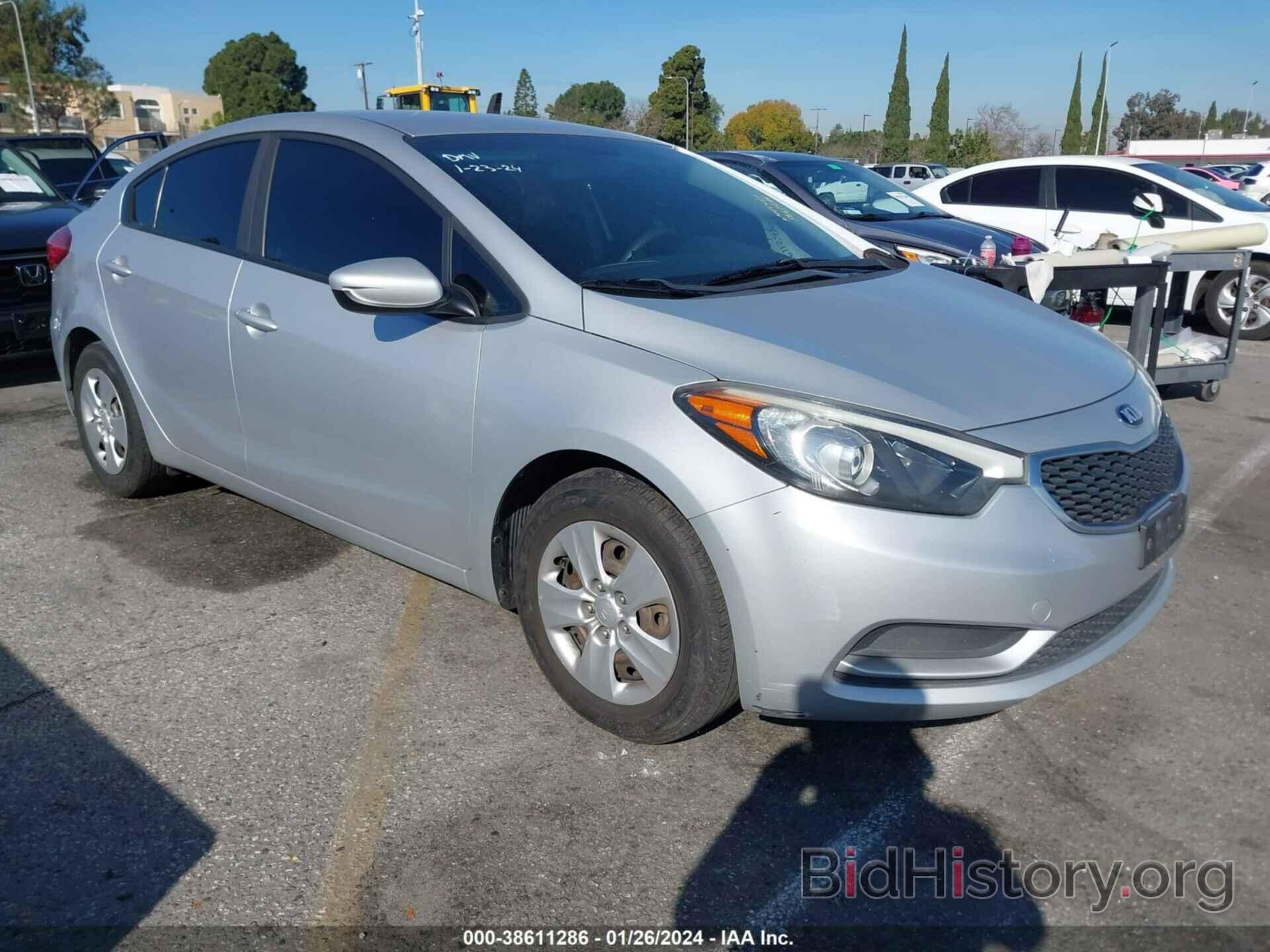 Фотография KNAFK4A67G5616156 - KIA FORTE 2016