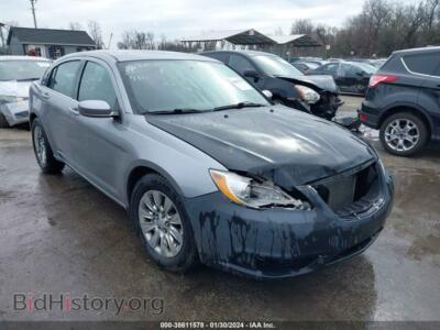 2014 Chrysler 200 LX, серебристый — VIN 1C3CCBAG8EN101409, IAAI