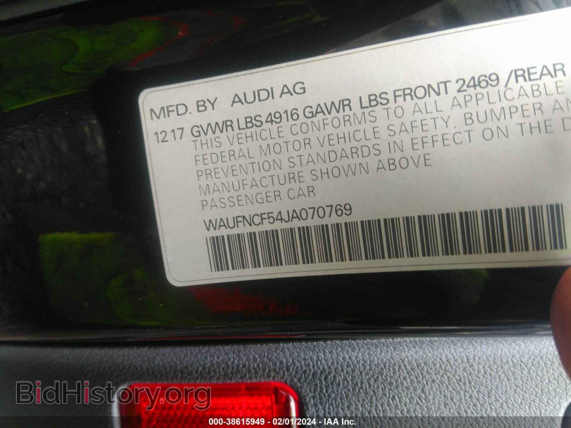 2018 AUDI A5 - VIN: WAUFNCF54JA070769 - Фото 9