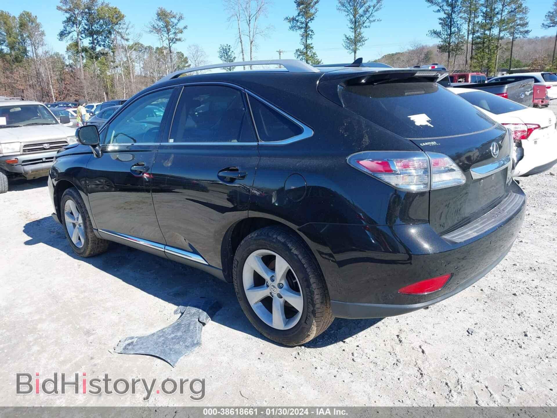 2012 LEXUS RX 350 - VIN: 2T2BK1BA5CC133566 - Фото 3