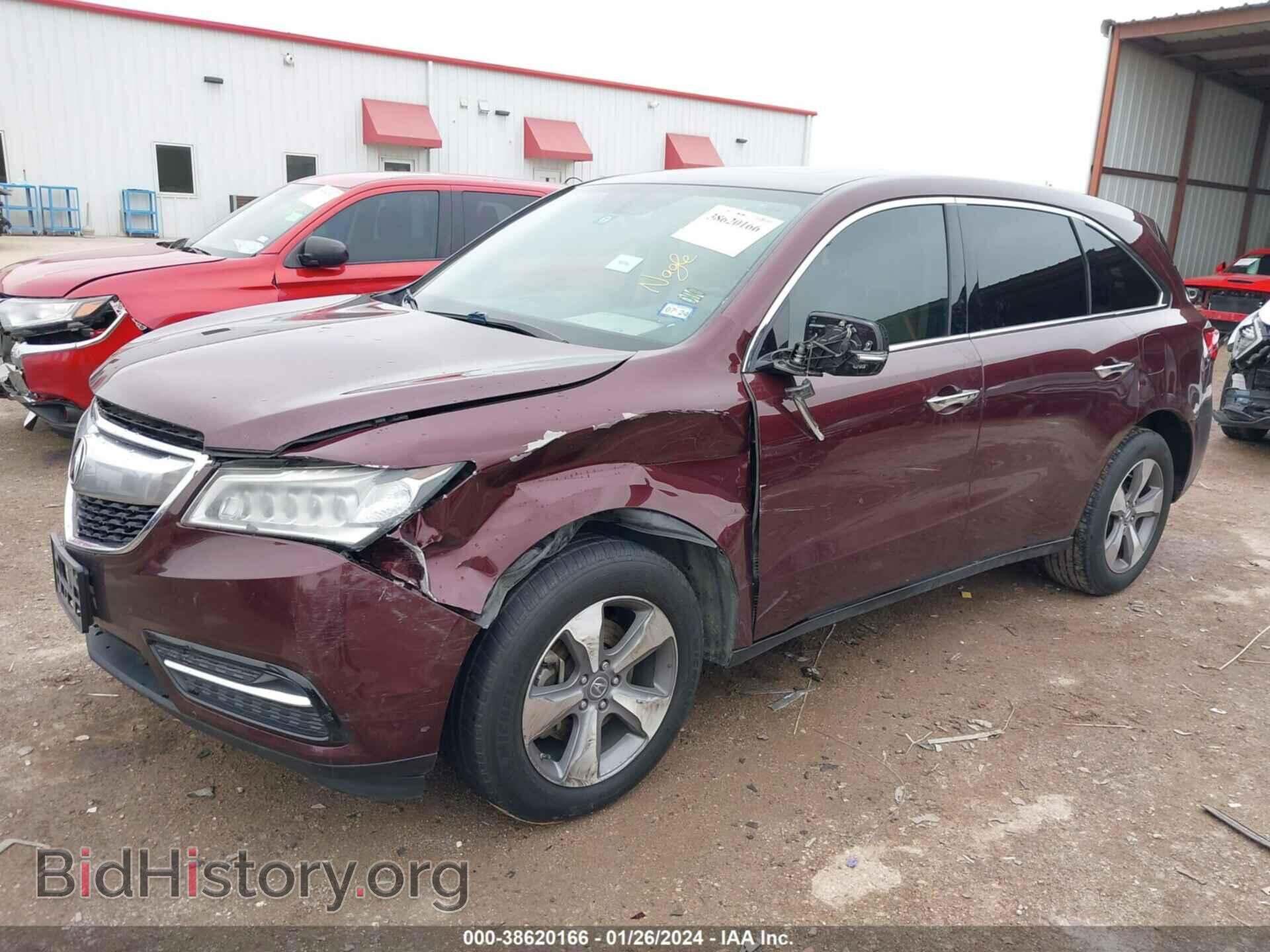 2014 ACURA MDX - VIN: 5FRYD4H25EB030185 - Фото 2