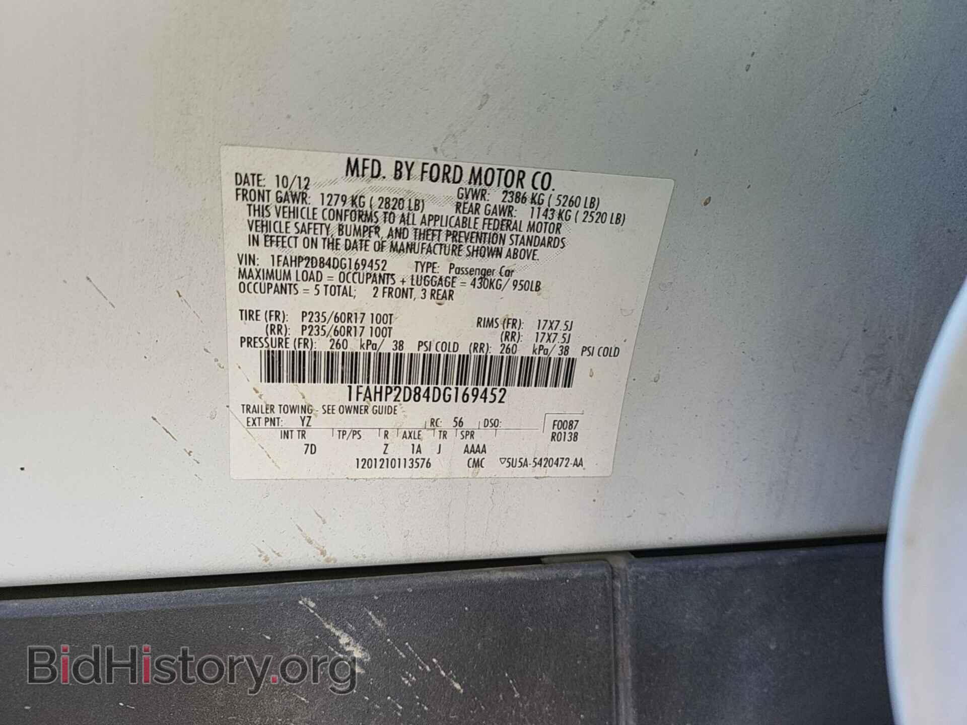 2013 FORD TAURUS - VIN: 1FAHP2D84DG169452 - Photo 27