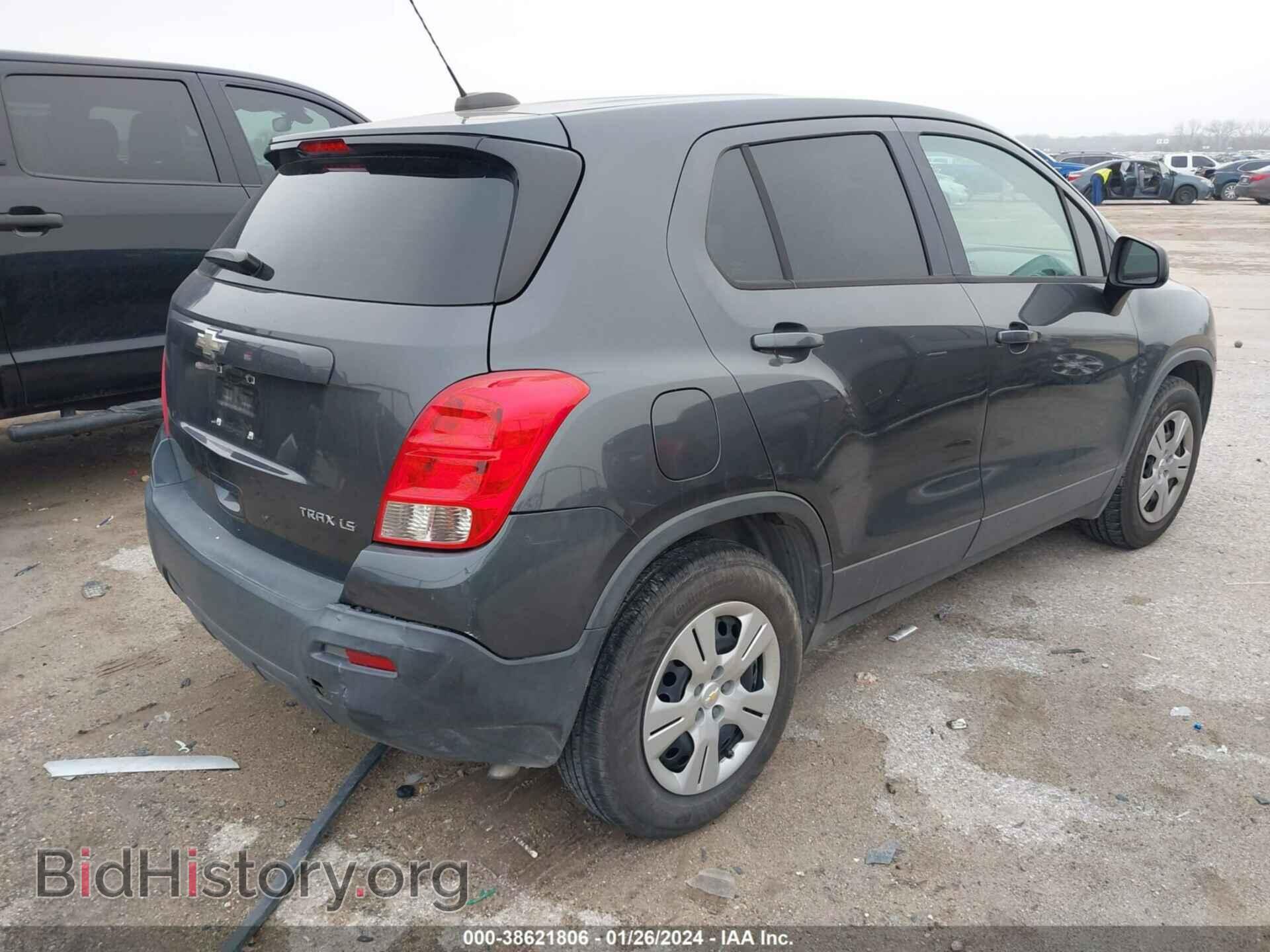 2016 CHEVROLET TRAX - VIN: 3GNCJKSB5GL255929 - Фото 4