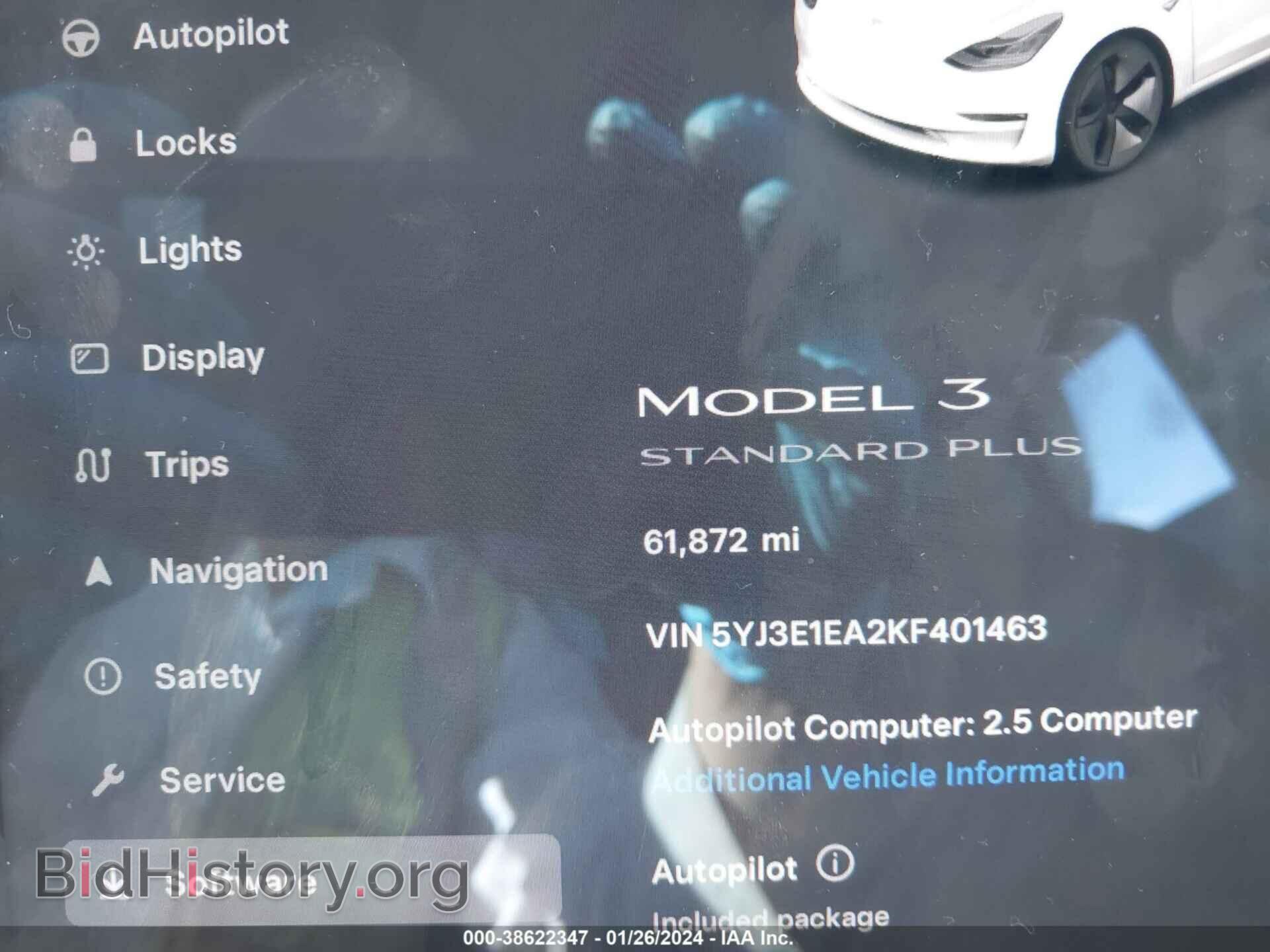 2019 TESLA MODEL 3 - VIN: 5YJ3E1EA2KF401463 - Фото 14