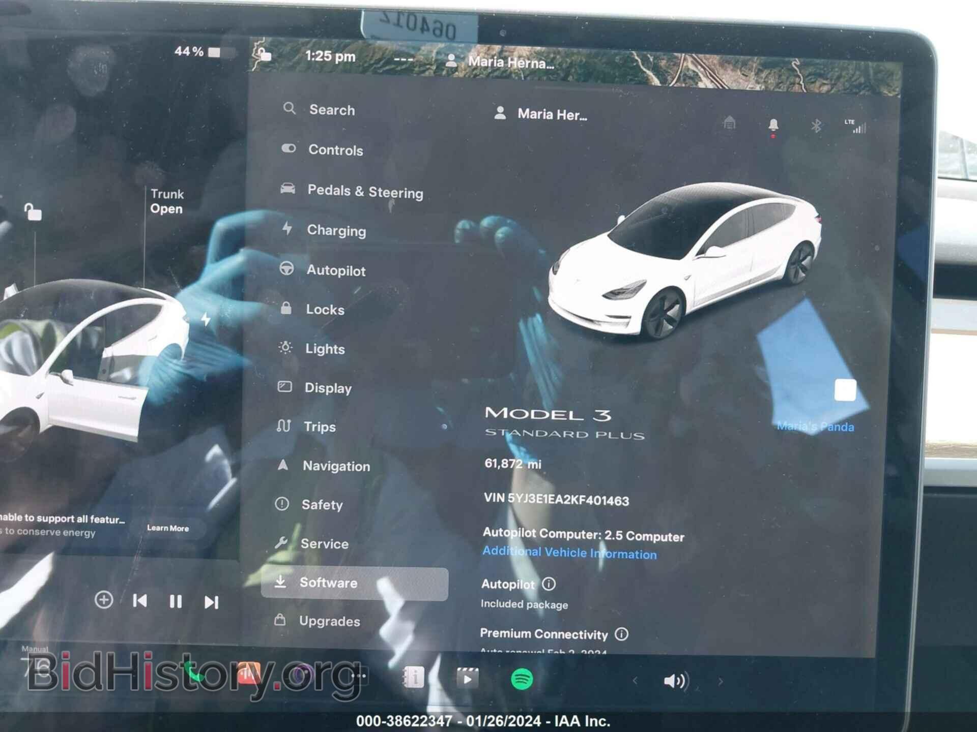 2019 TESLA MODEL 3 - VIN: 5YJ3E1EA2KF401463 - Фото 7