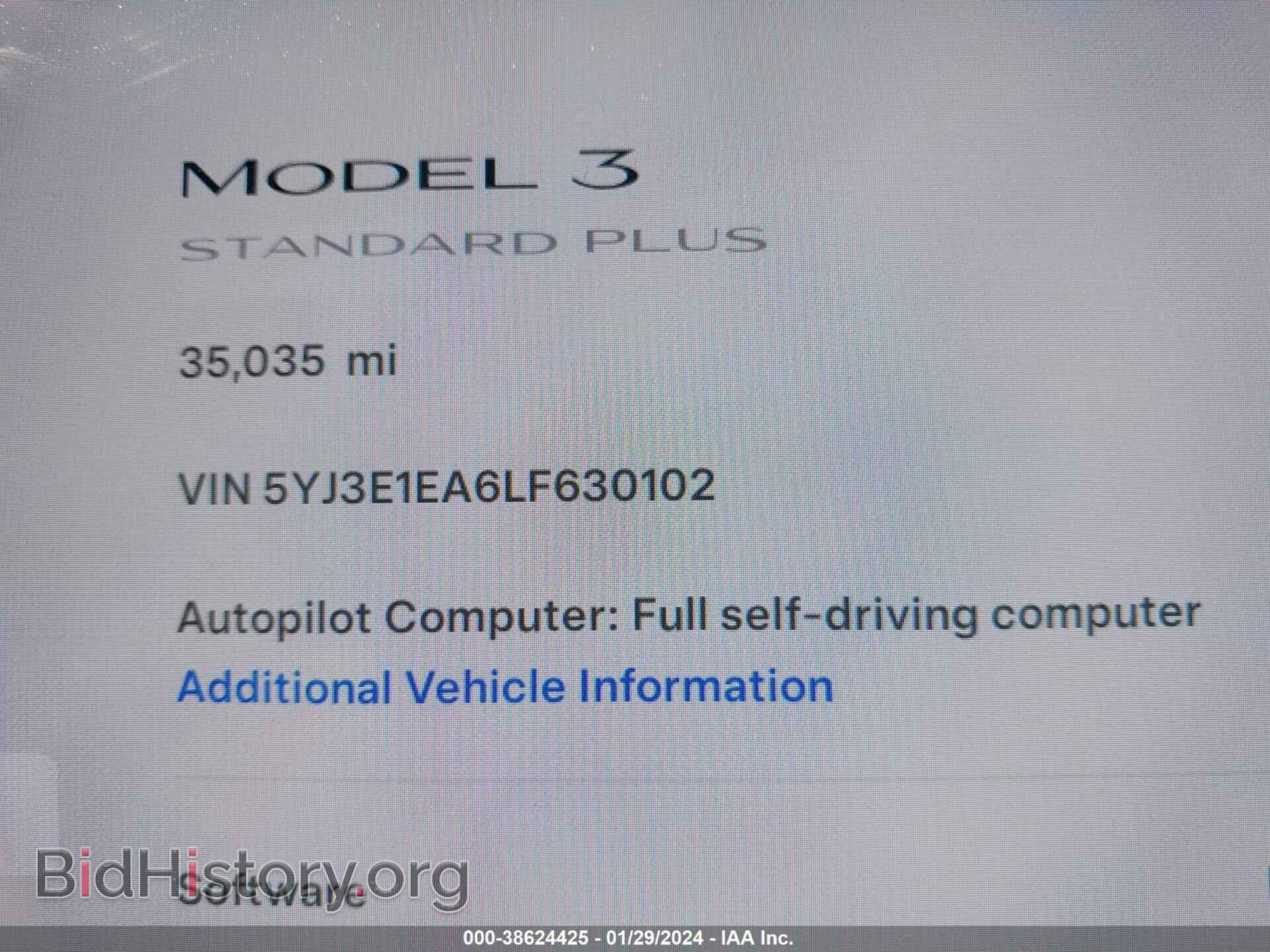 2020 TESLA MODEL 3 - VIN: 5YJ3E1EA6LF630102 - Photo 7