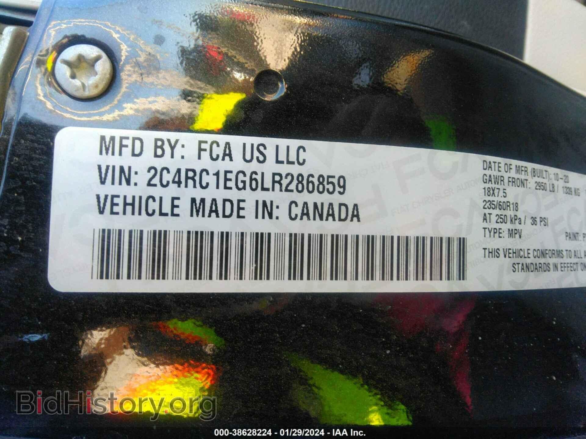 2020 CHRYSLER PACIFICA - VIN: 2C4RC1EG6LR286859 - Photo 9