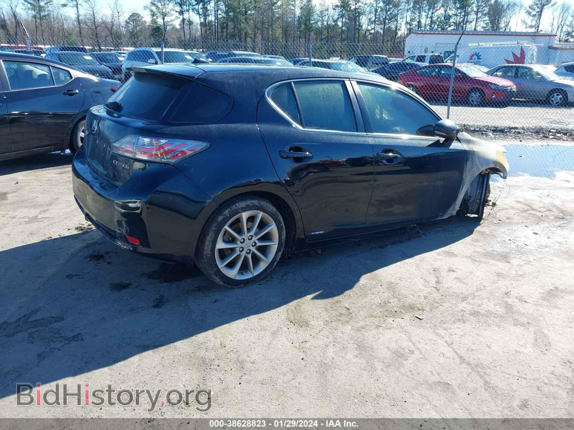 2013 LEXUS CT 200H - VIN: JTHKD5BH6D2154976 - Фото 4