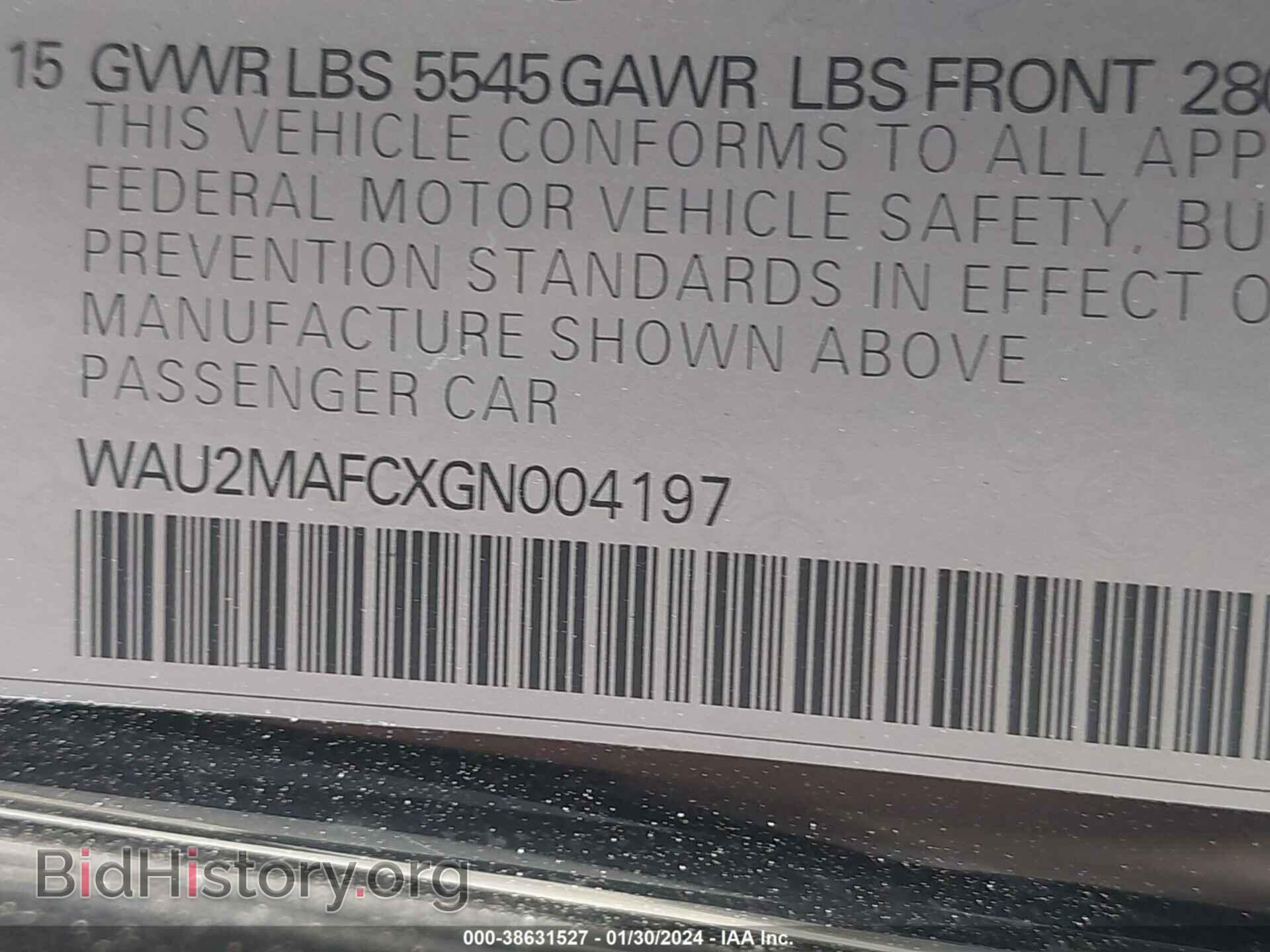 2016 AUDI A7 - VIN: WAU2MAFCXGN004197 - Photo 9