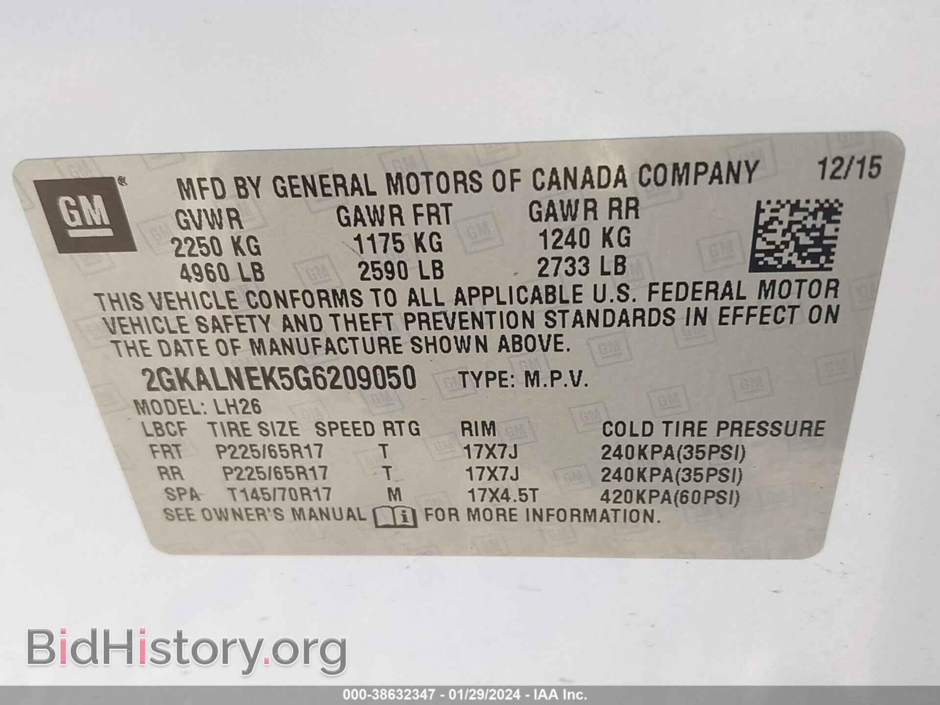 2016 GMC TERRAIN - VIN: 2GKALNEK5G6209050 - Фото 9