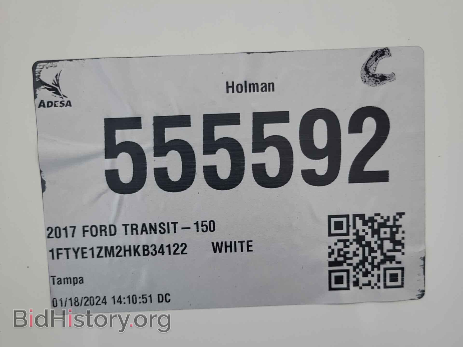 2017 FORD TRANSIT - VIN: 1FTYE1ZM2HKB34122 - Фото 4