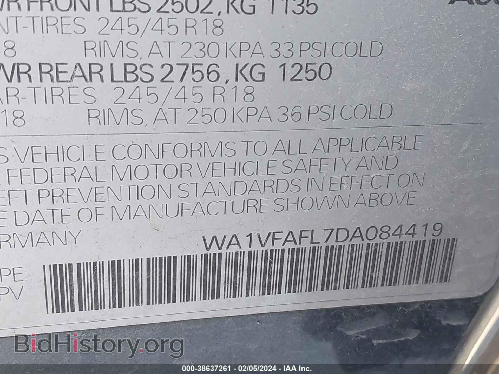 2013 AUDI ALLROAD - VIN: WA1VFAFL7DA084419 - Фото 9