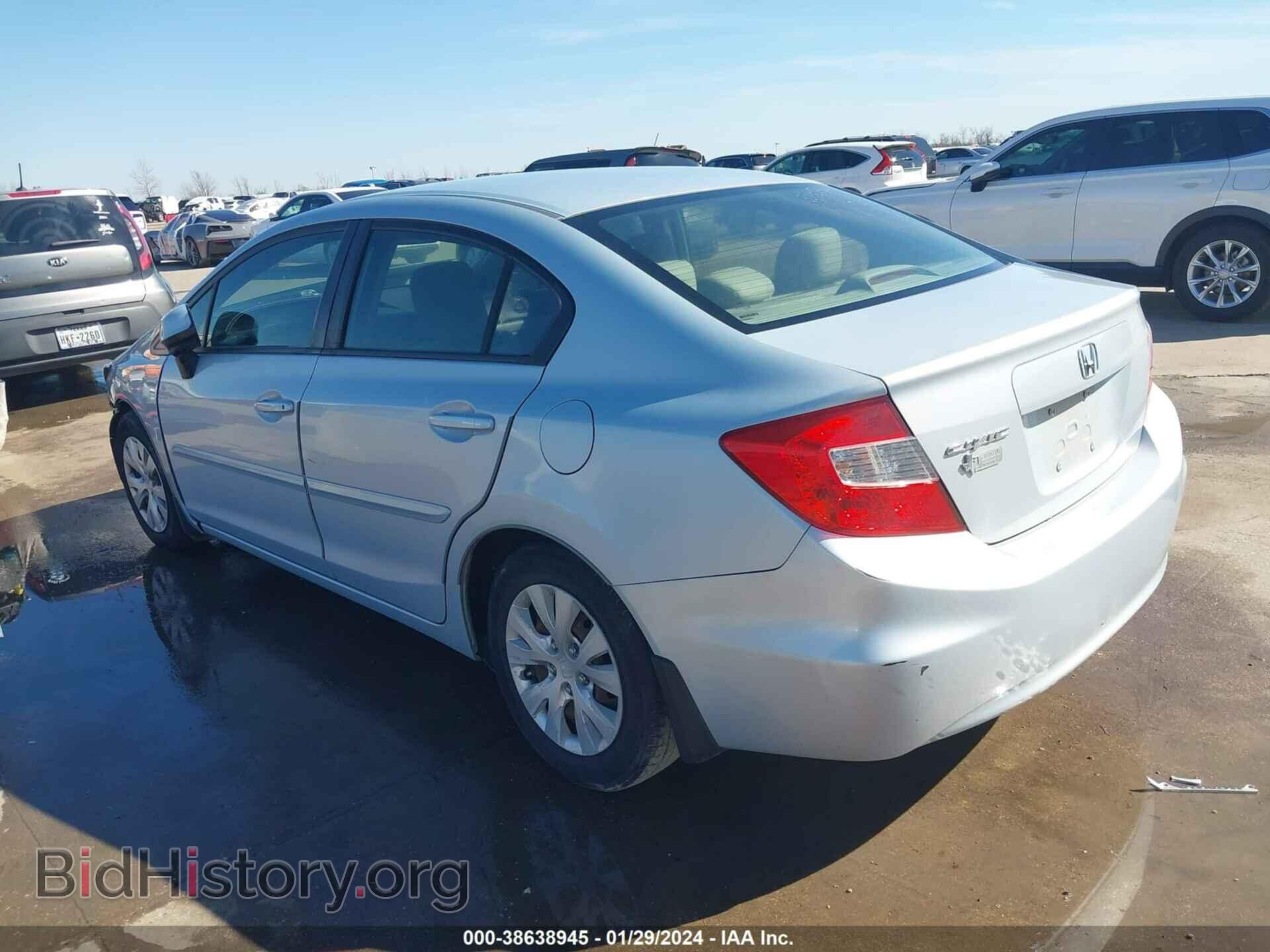 2012 HONDA CIVIC - VIN: 2HGFB2F5XCH551329 - Photo 3