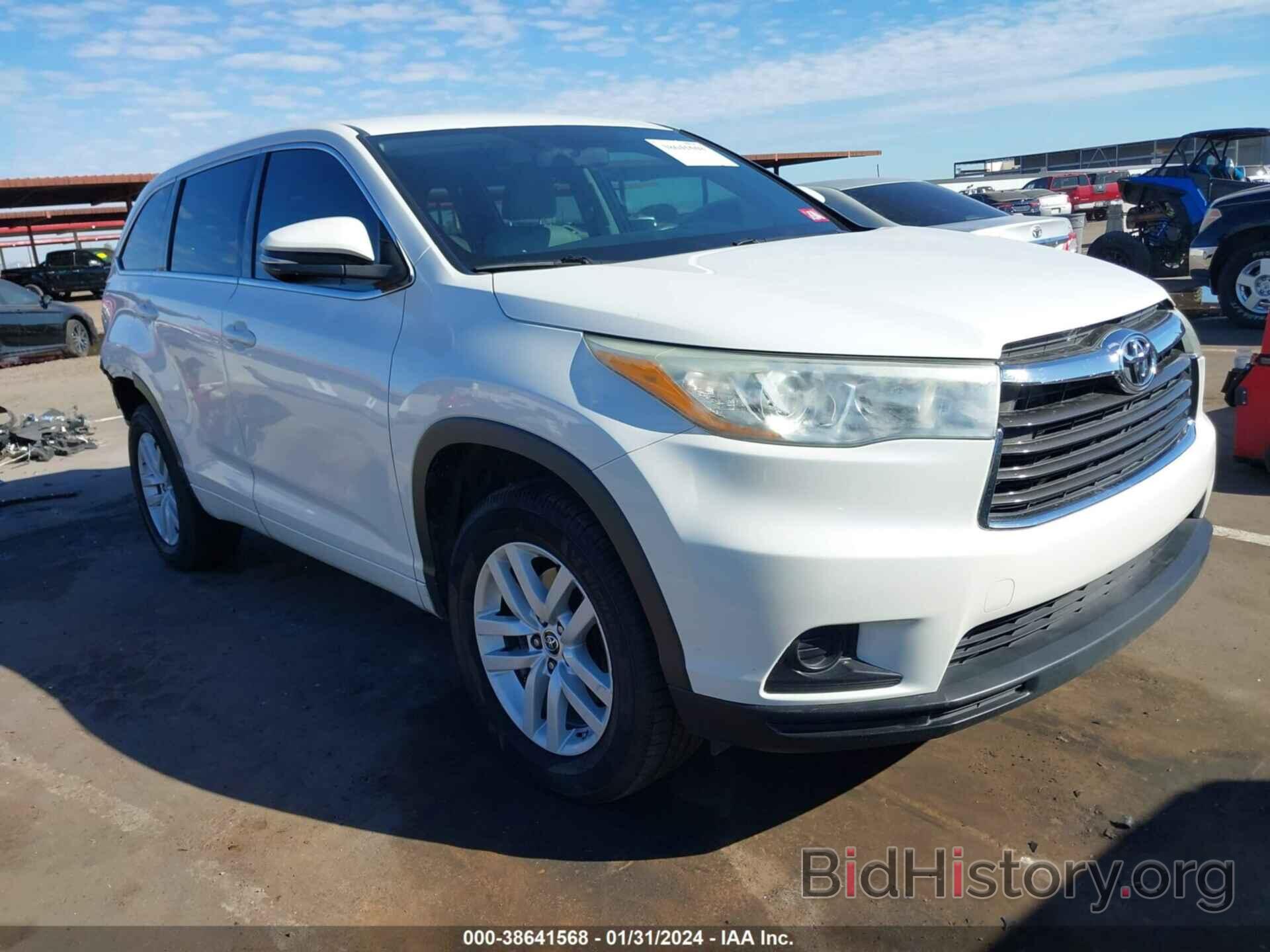 Фотография 5TDZKRFHXGS126389 - TOYOTA HIGHLANDER 2016