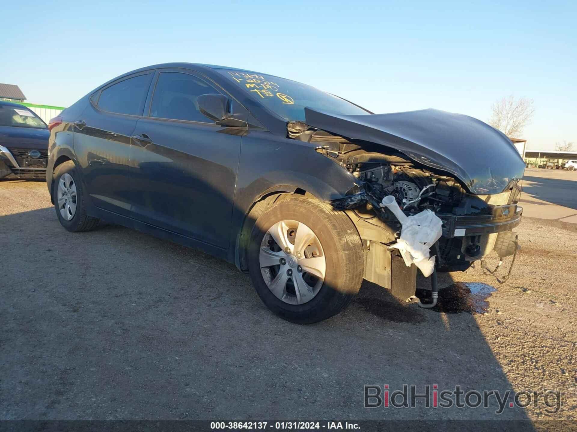 Photo 5NPDH4AE7GH774917 - HYUNDAI ELANTRA 2016