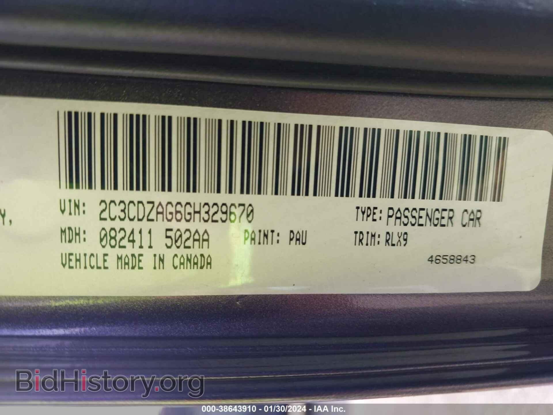 2016 DODGE CHALLENGER - VIN: 2C3CDZAG6GH329670 - Photo 9