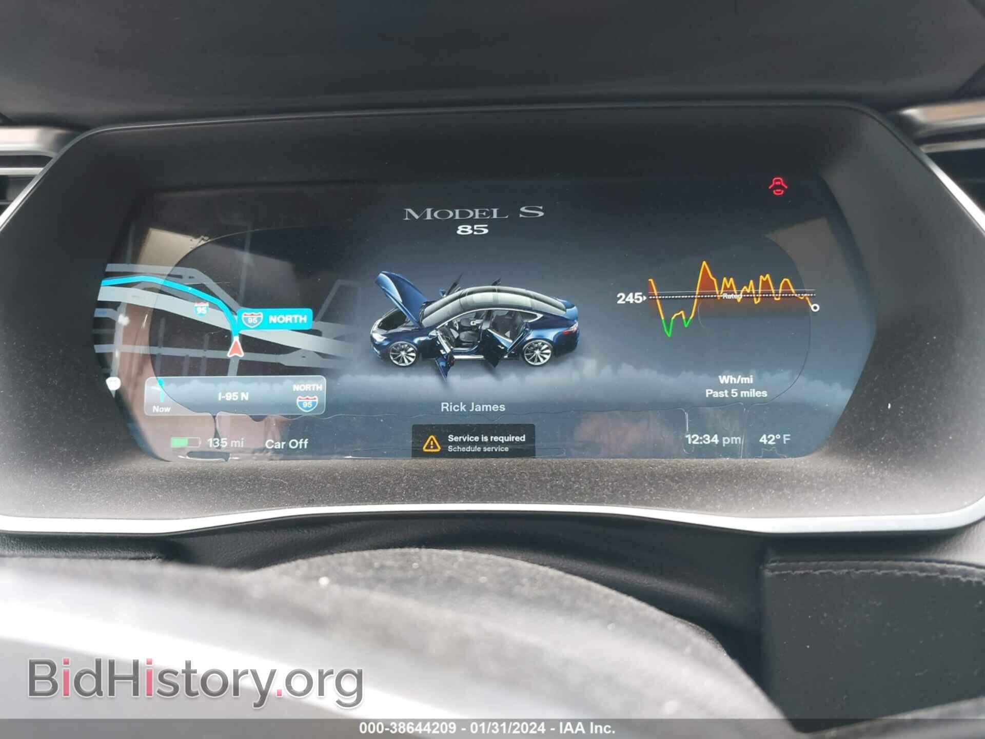 2014 TESLA MODEL S - VIN: 5YJSA1H14EFP40992 - Photo 7