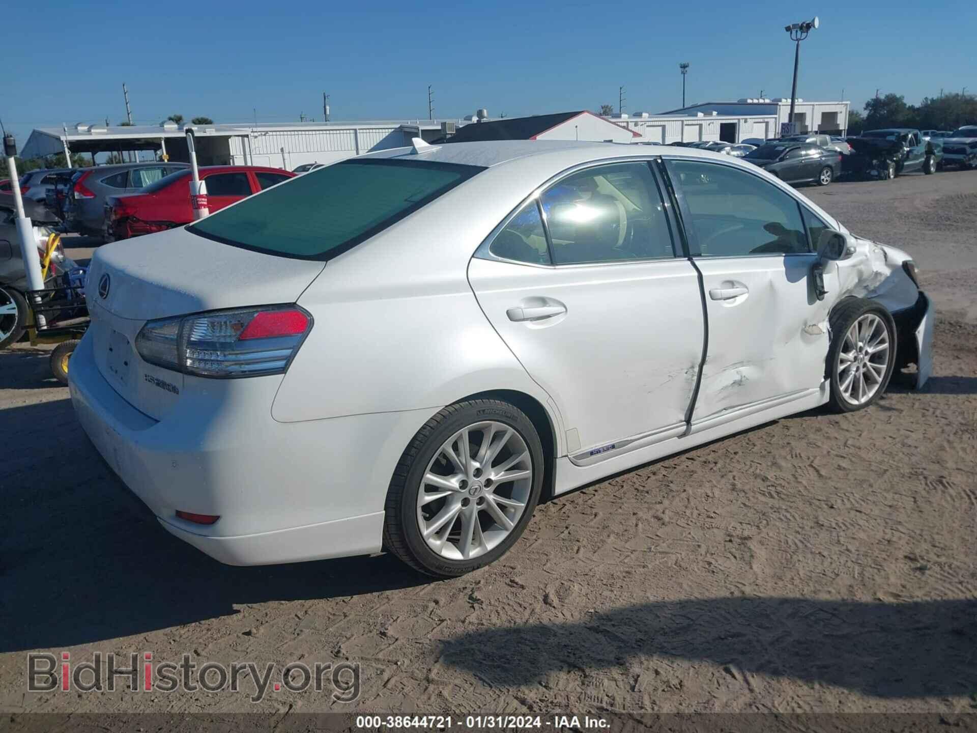 2012 LEXUS HS 250H - VIN: JTHBB1BA2C2051280 - Photo 4