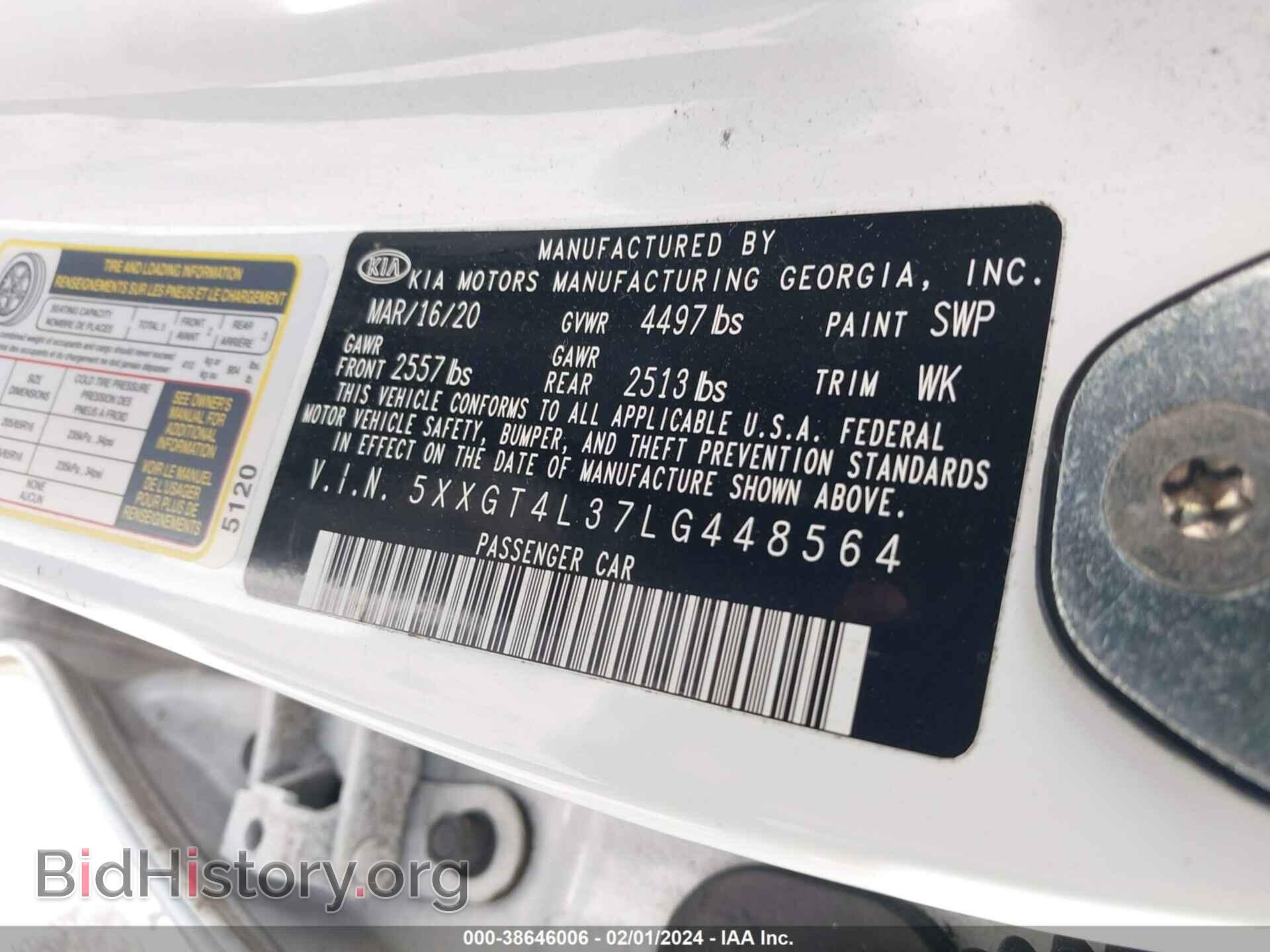 2020 KIA OPTIMA - VIN: 5XXGT4L37LG448564 - Photo 9
