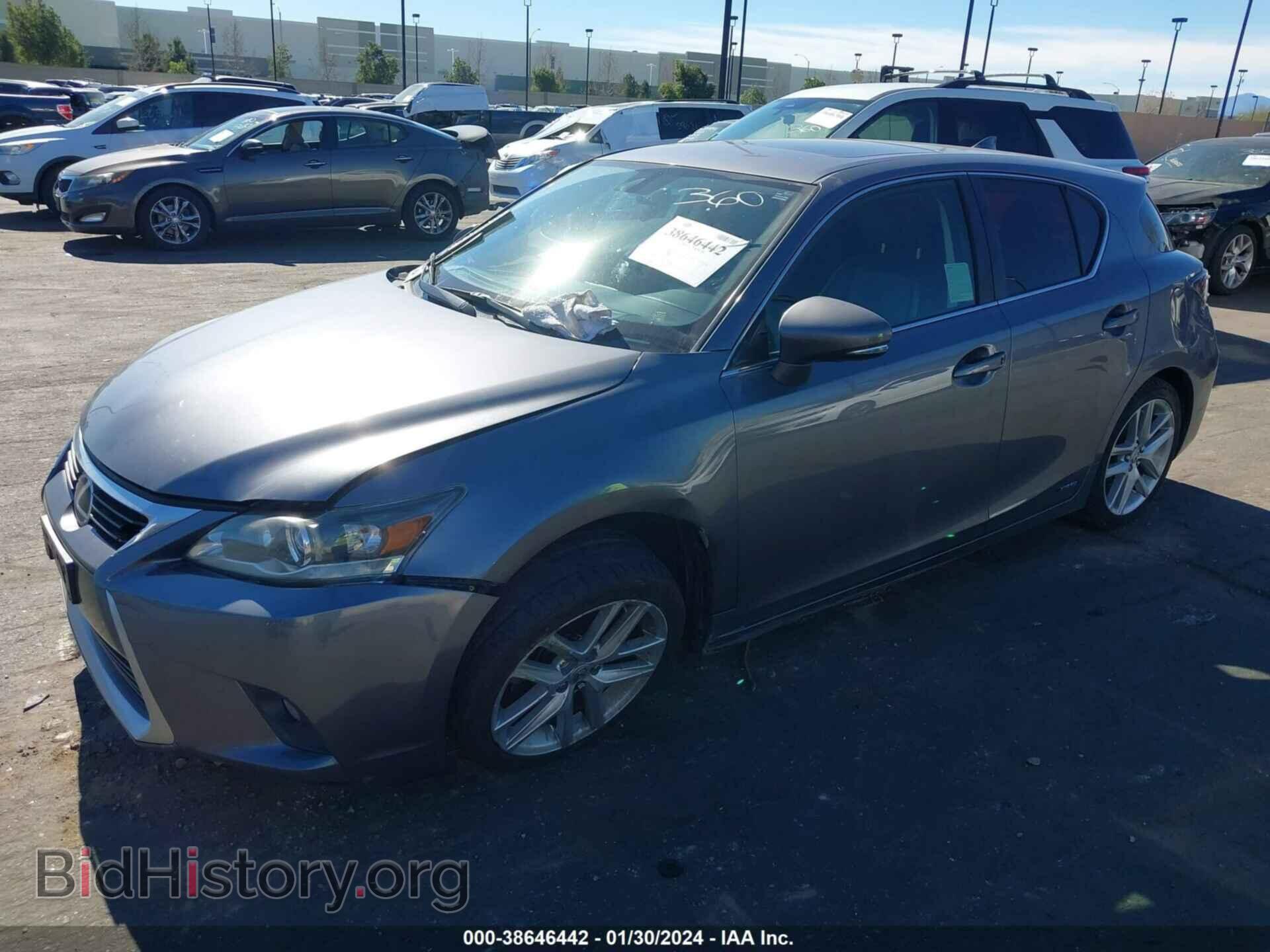 2014 LEXUS CT 200H - VIN: JTHKD5BH5E2204123 - Фото 2