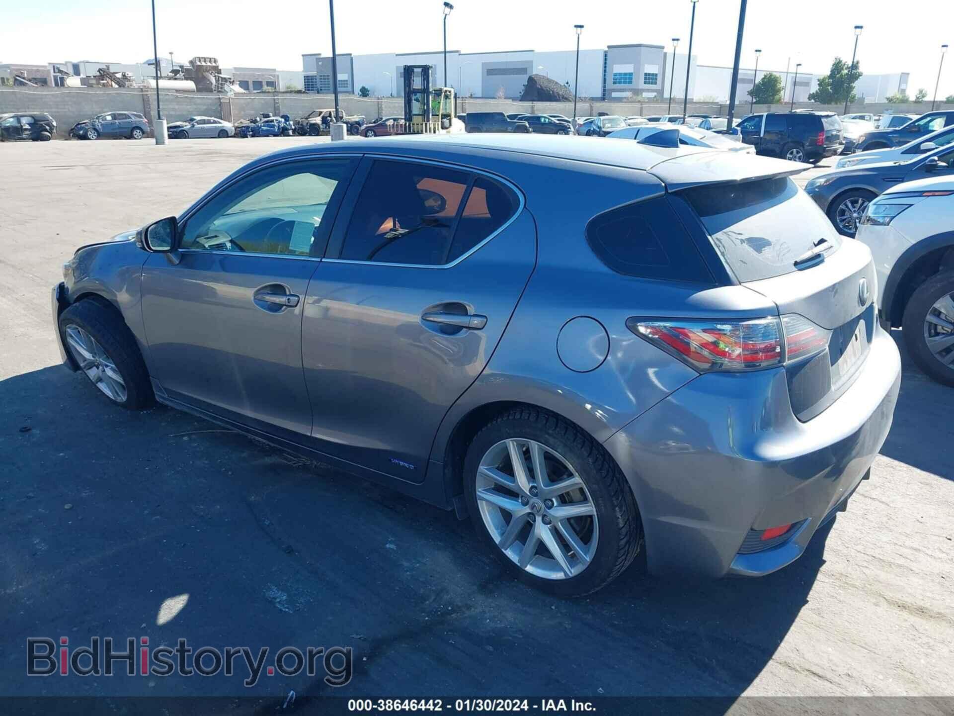 2014 LEXUS CT 200H - VIN: JTHKD5BH5E2204123 - Фото 3