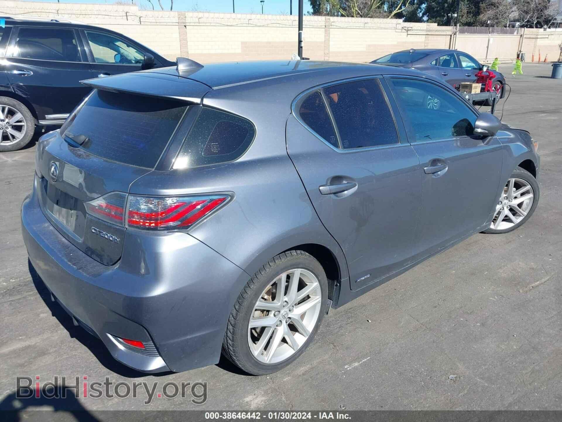2014 LEXUS CT 200H - VIN: JTHKD5BH5E2204123 - Фото 4