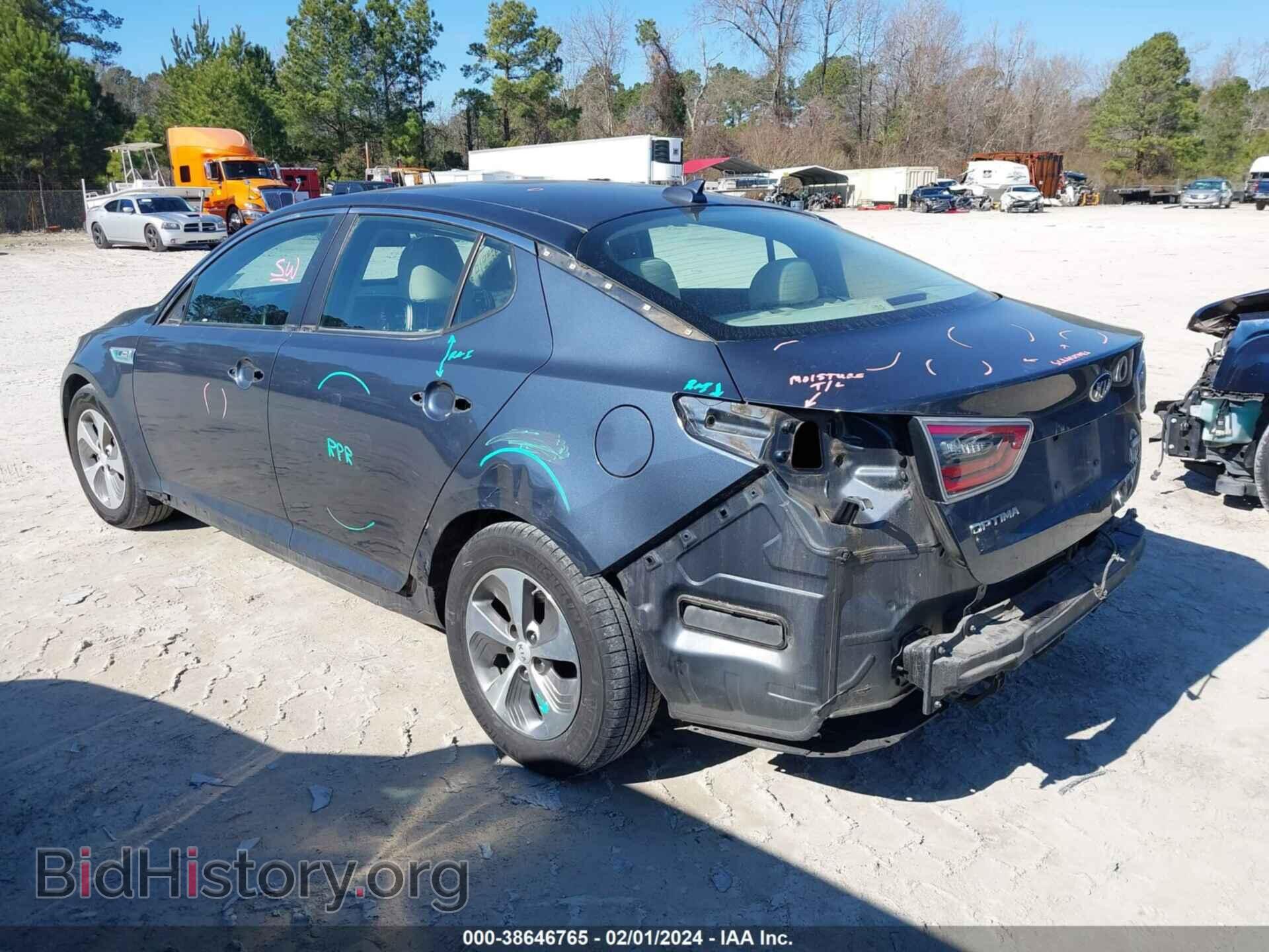 2014 KIA OPTIMA HYBRID - VIN: KNAGM4AD4E5071351 - Фото 3