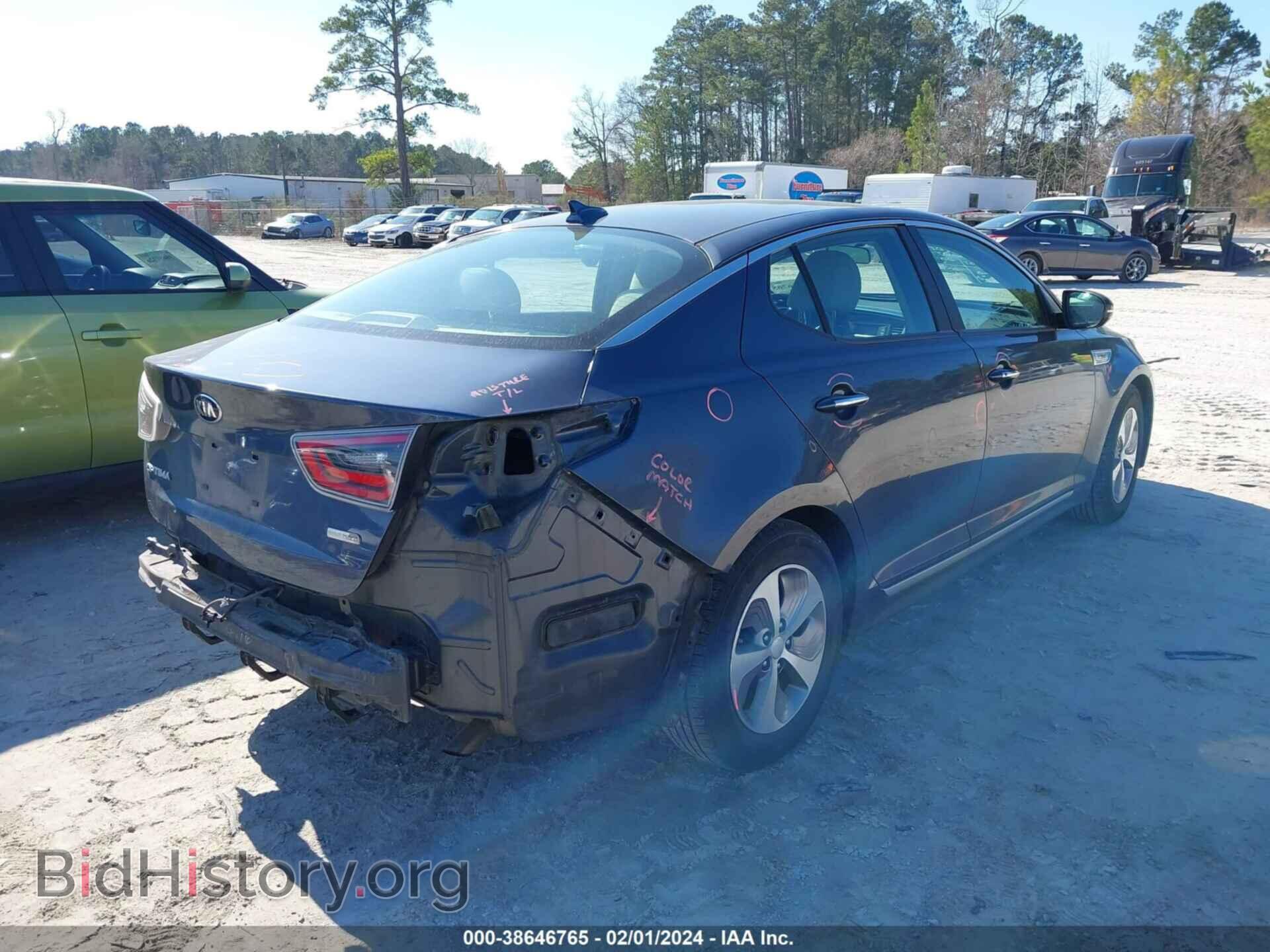 2014 KIA OPTIMA HYBRID - VIN: KNAGM4AD4E5071351 - Фото 4