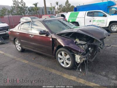 2006 Lexus ES 330, burgundy — VIN JTHBA30G865144345, IAAI