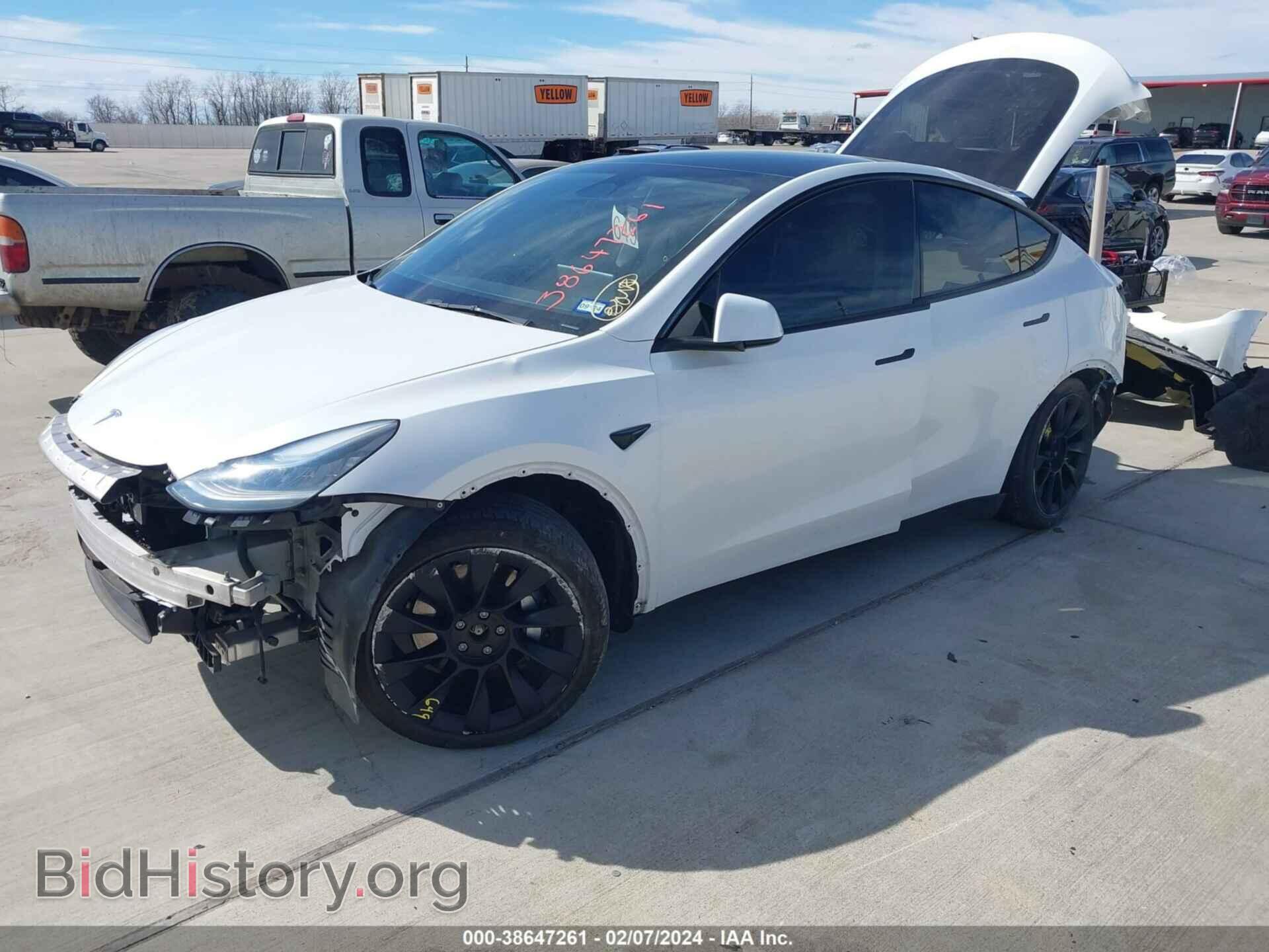 2021 TESLA MODEL Y - VIN: 5YJYGAEE9MF192535 - Фото 2